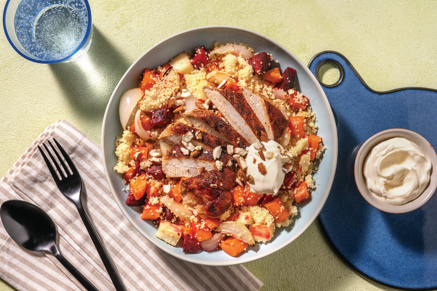 Creole Pork & Roast Veggie Couscous Recipe HelloFresh