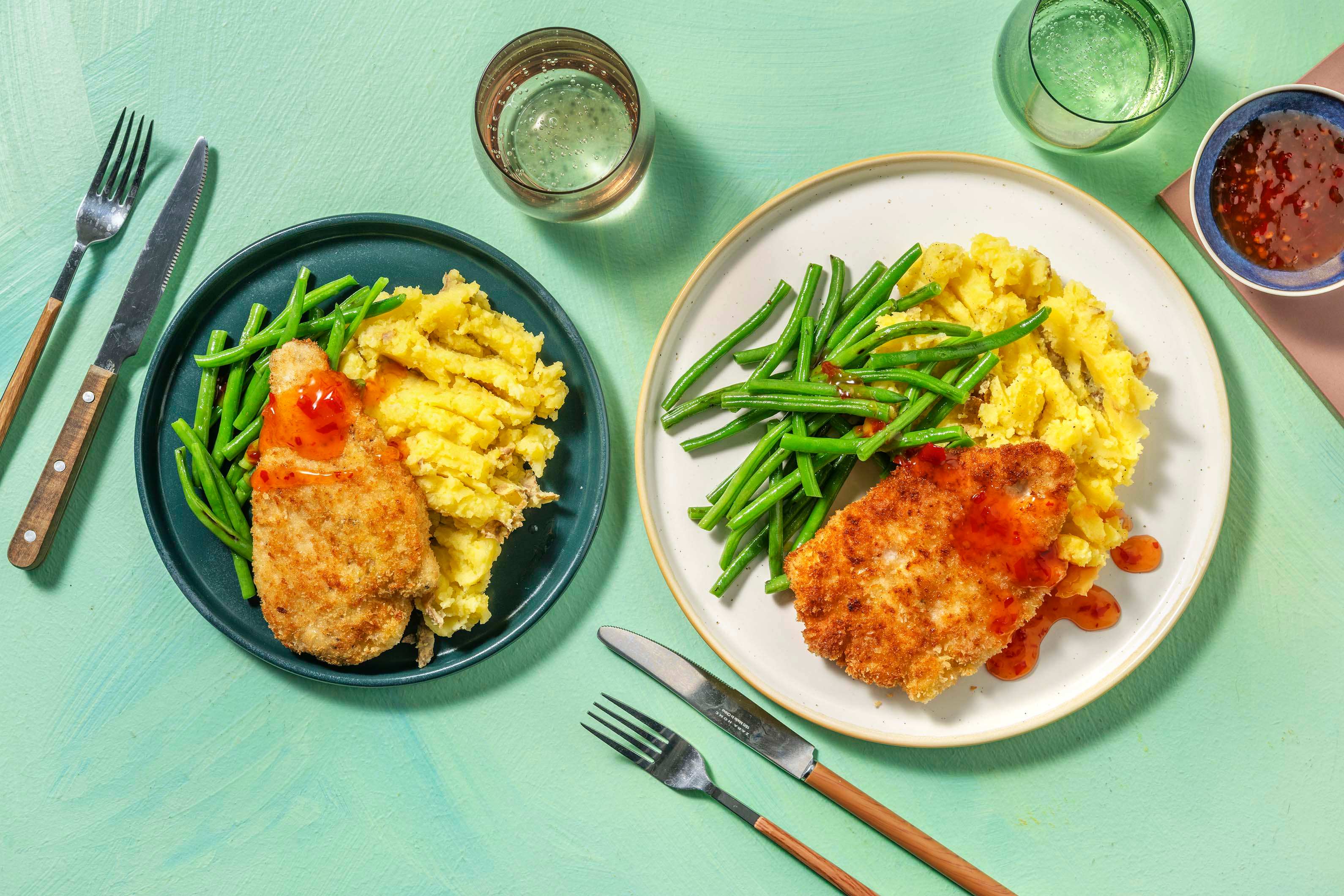 Crispy Panko Breaded Chicken and Mash Recipe HelloFresh