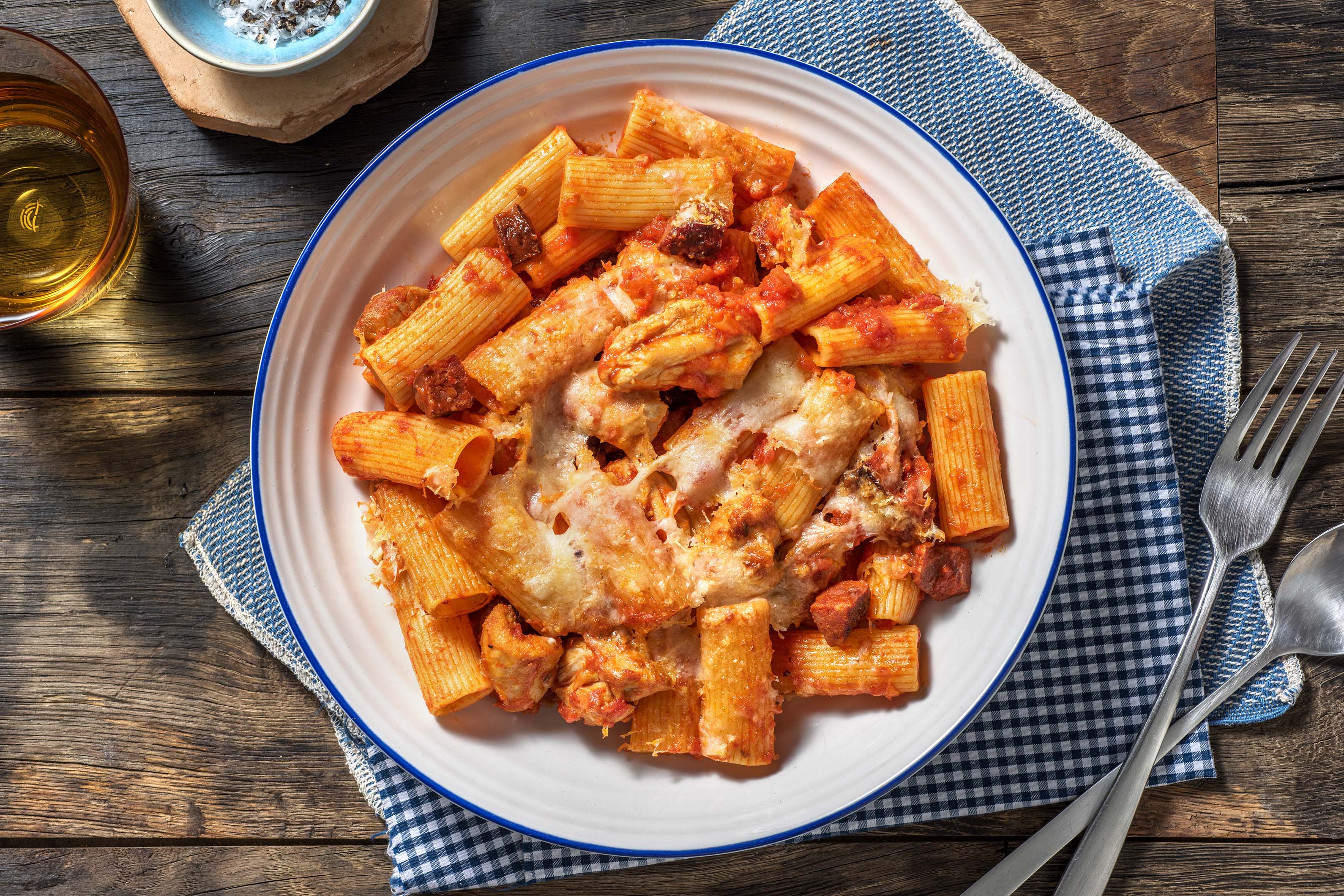 Cajun Chicken Thigh And Tomato Pasta Recipe Hellofresh