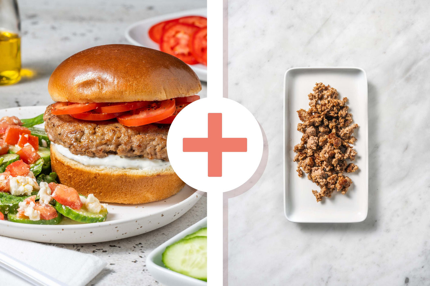Double Turkey Cal Smart Dilly Double Turkey Burgers Recipe | HelloFresh