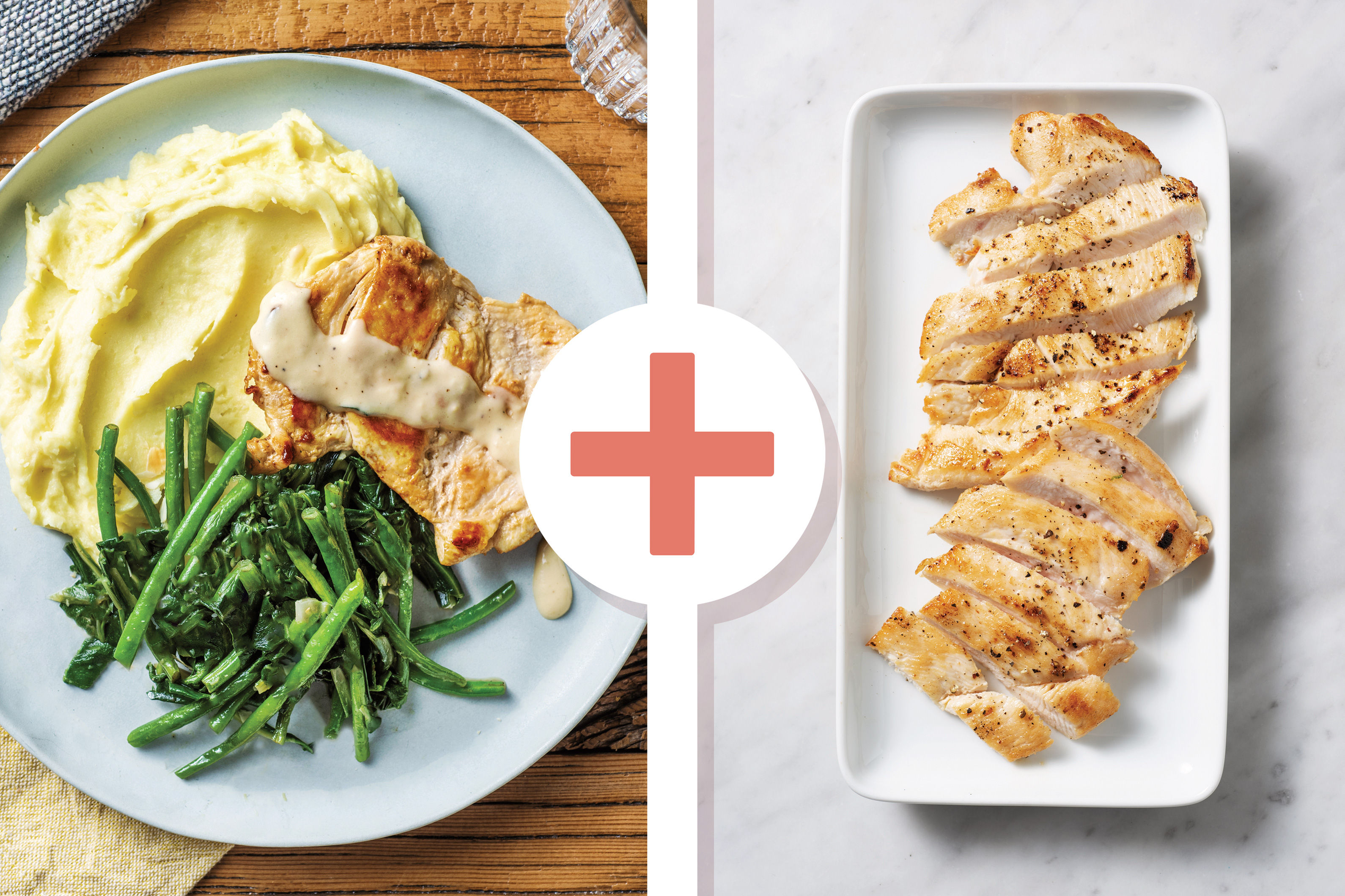 Double Chicken & Creamy Peppercorn Sauce Recipe HelloFresh