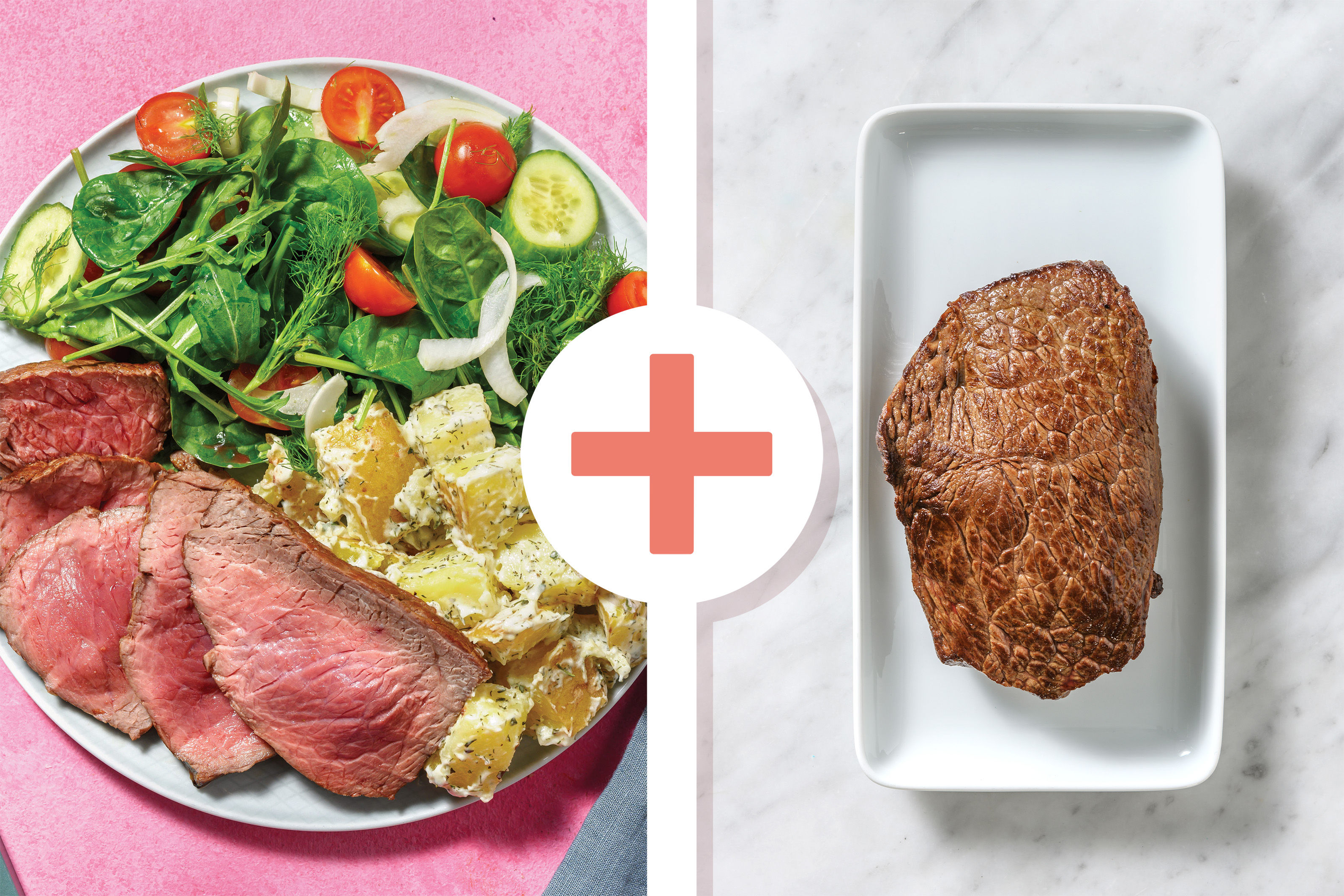 Double Honey Mustard Steak & Cherry Tomato Salad Recipe HelloFresh