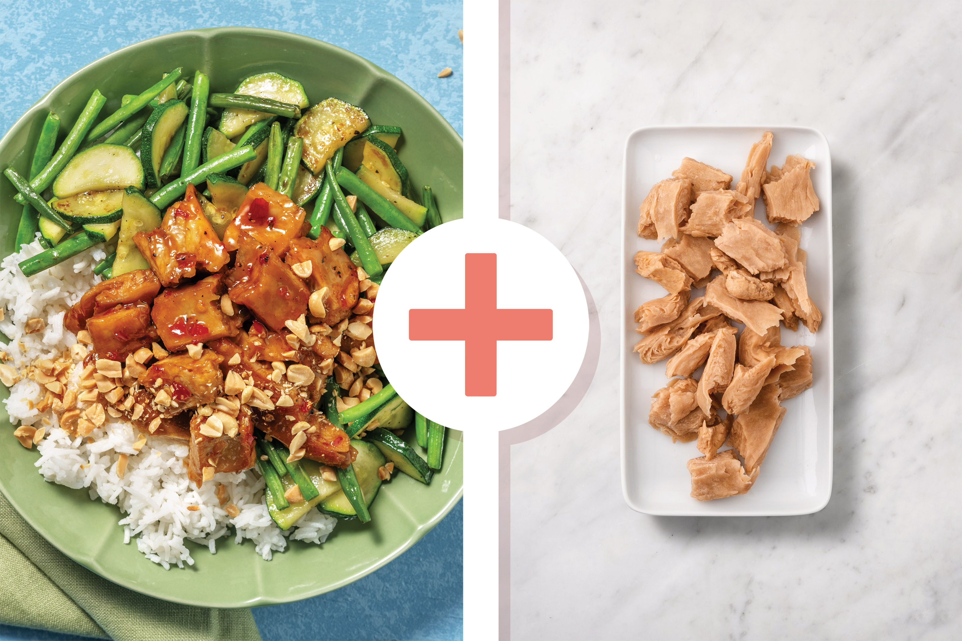 Double Lemon Pepper PlantBased Chick'n Stir Fry Recipe HelloFresh