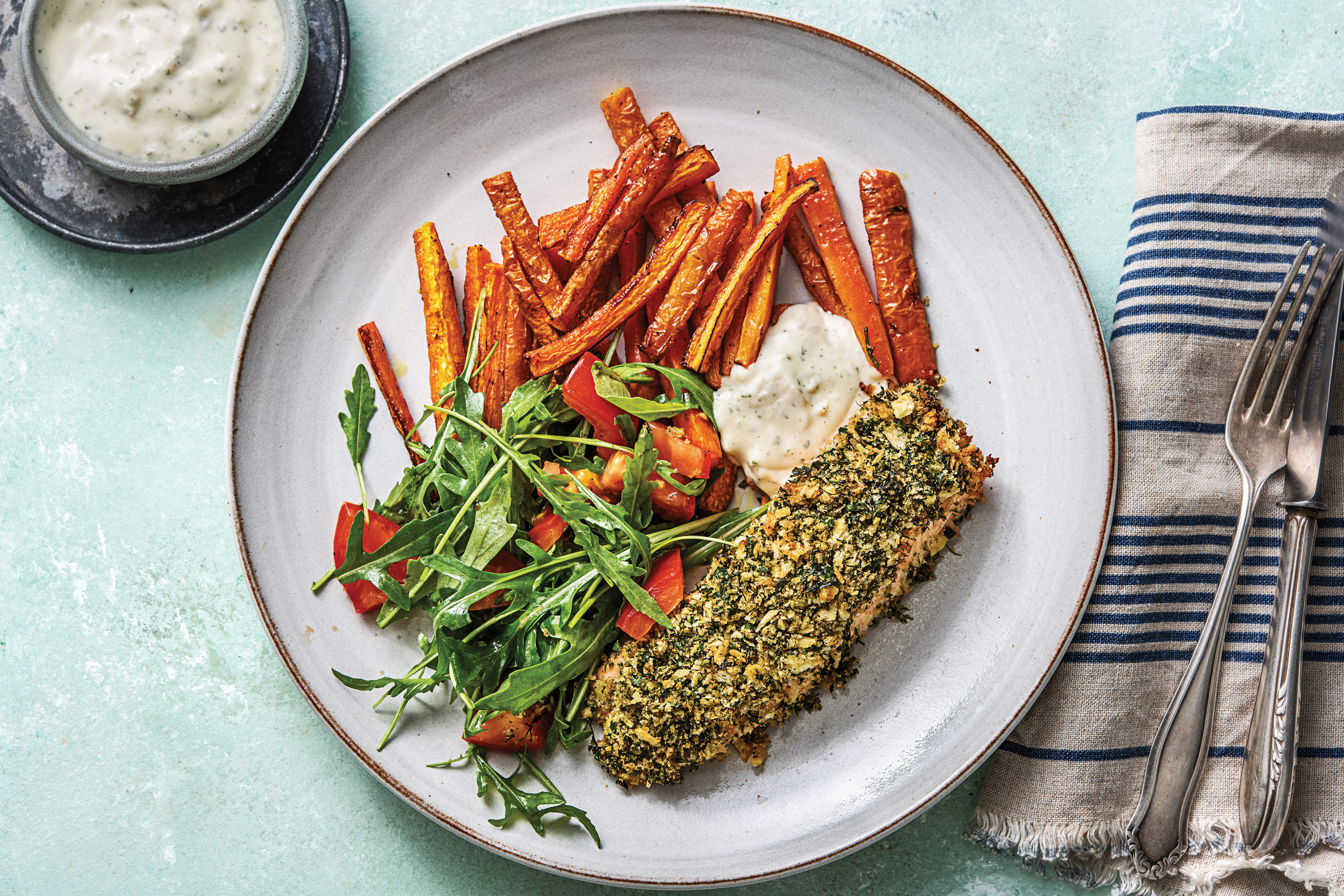 Dukkah & Dill-Crusted Salmon Recipe | HelloFresh