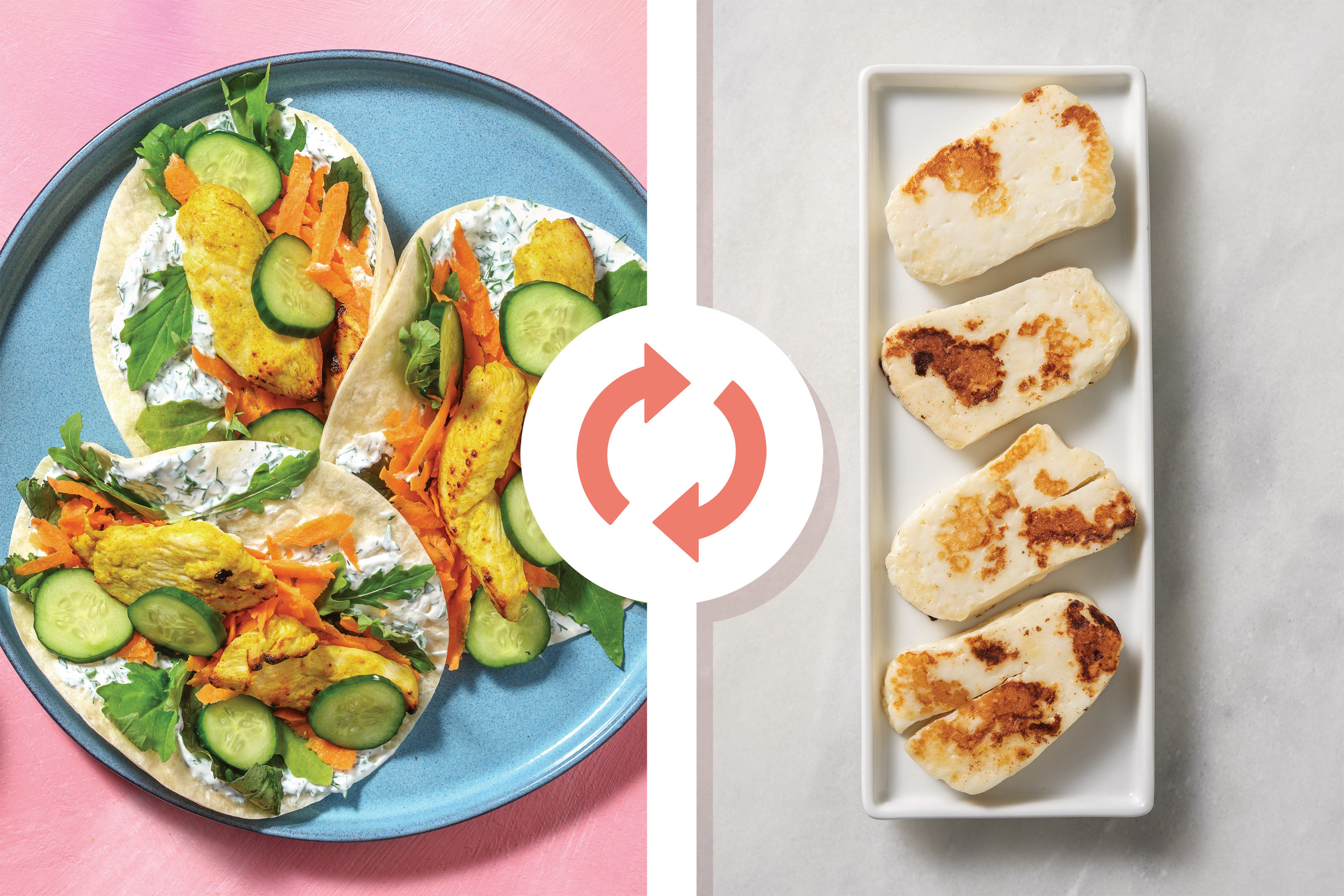 Harissa Yoghurt Haloumi Tacos Recipe HelloFresh