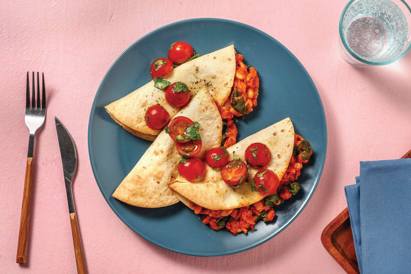 Cheesy Chorizo & Bean Quesadillas Recipe HelloFresh