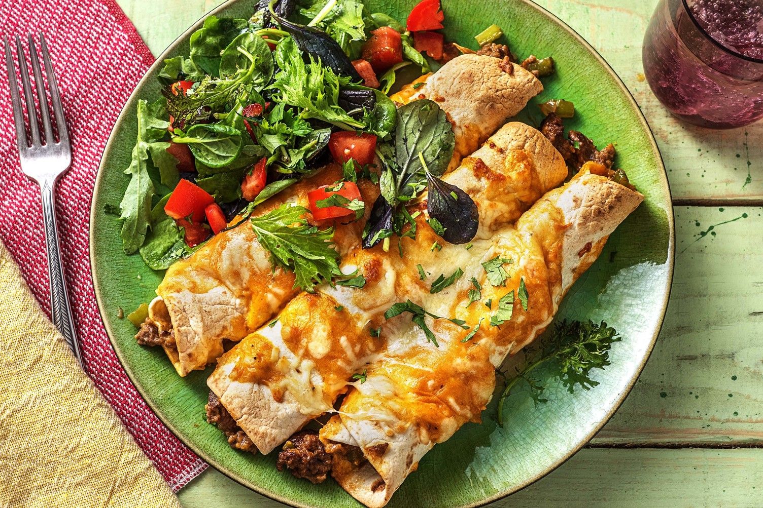 Spicy Poblano Enchiladas Recipe HelloFresh