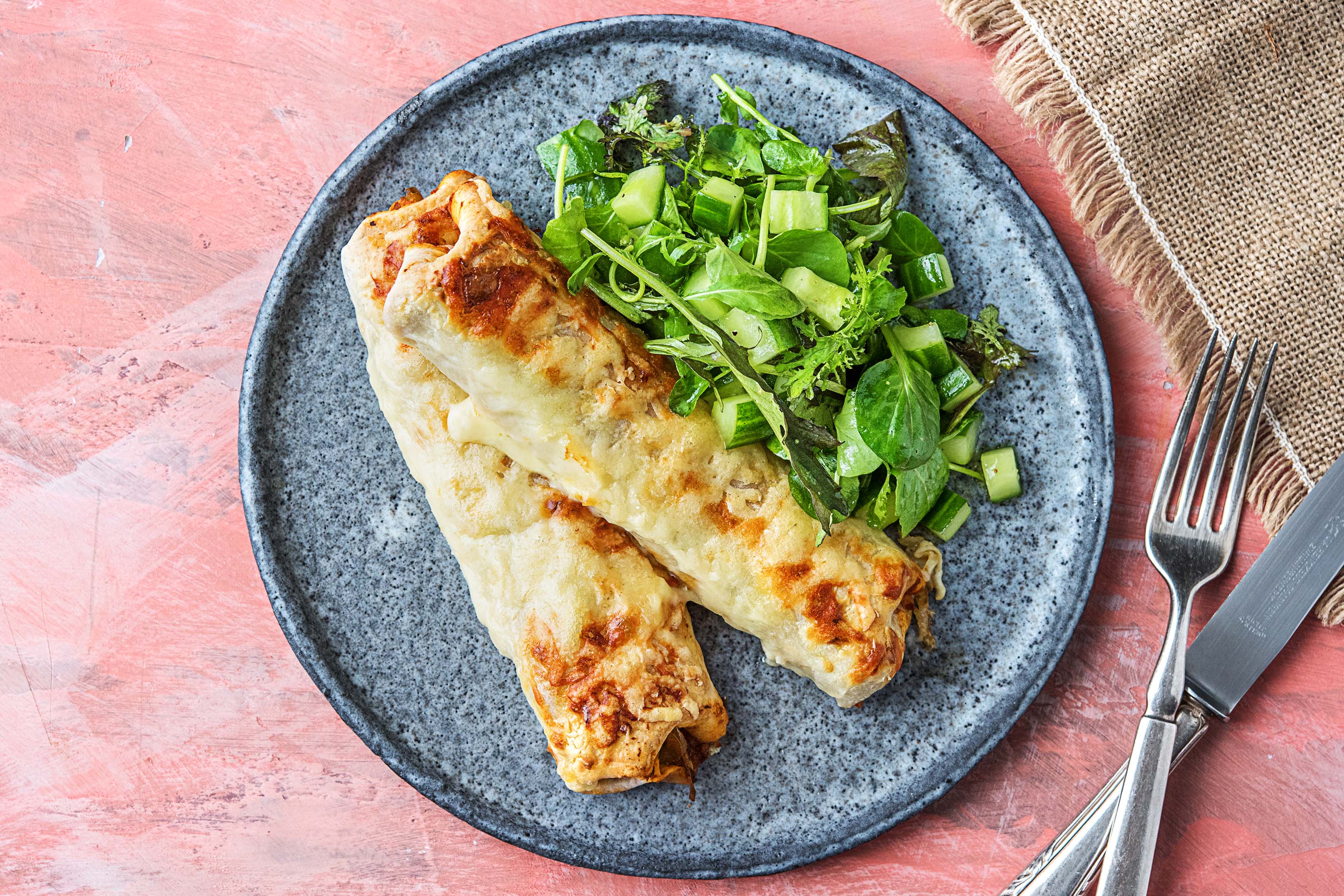 Enchiladas with Black Beans Recipe HelloFresh