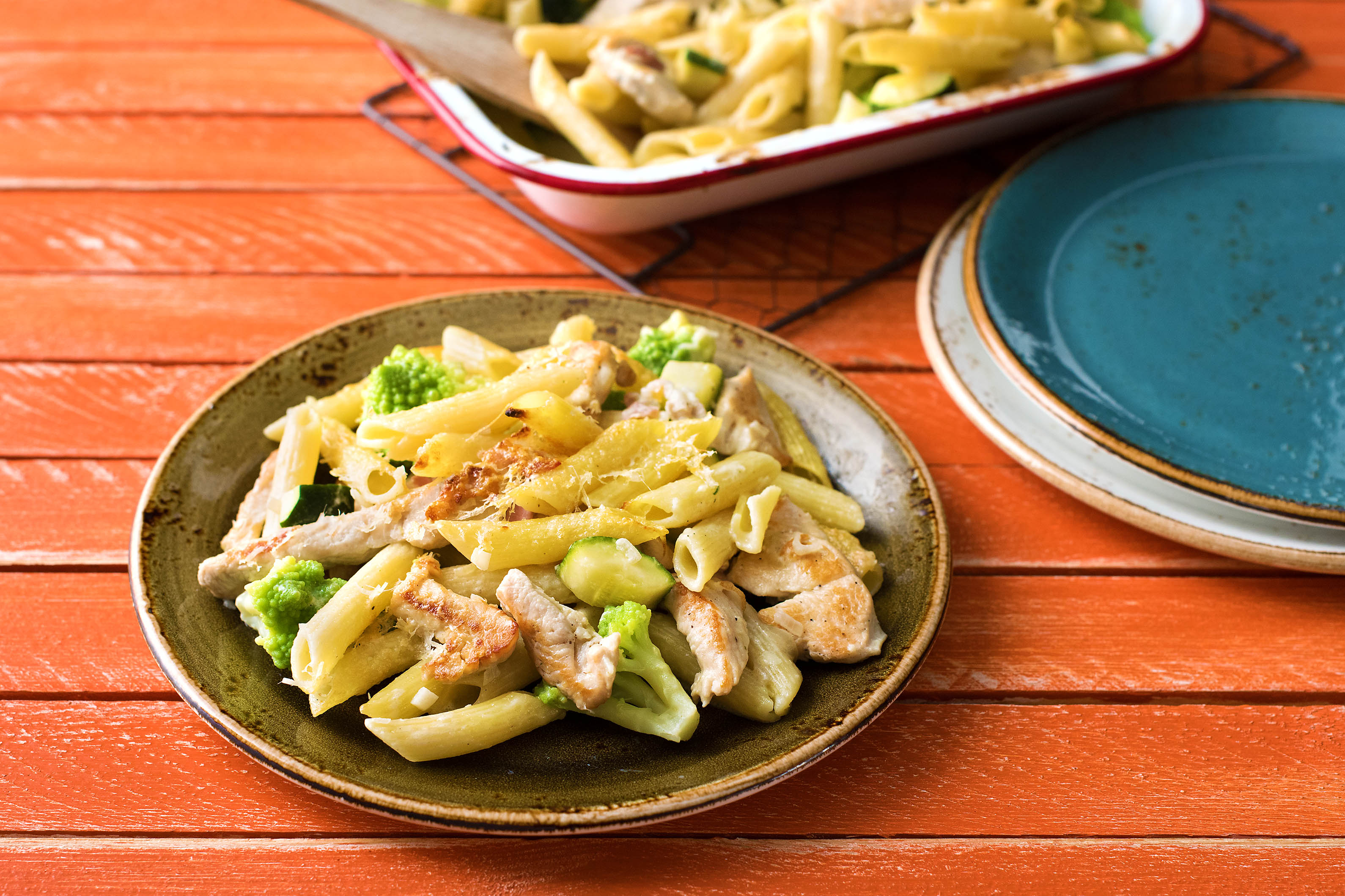 Family Chicken and Romanesco Pasta Bake Recipe | HelloFresh