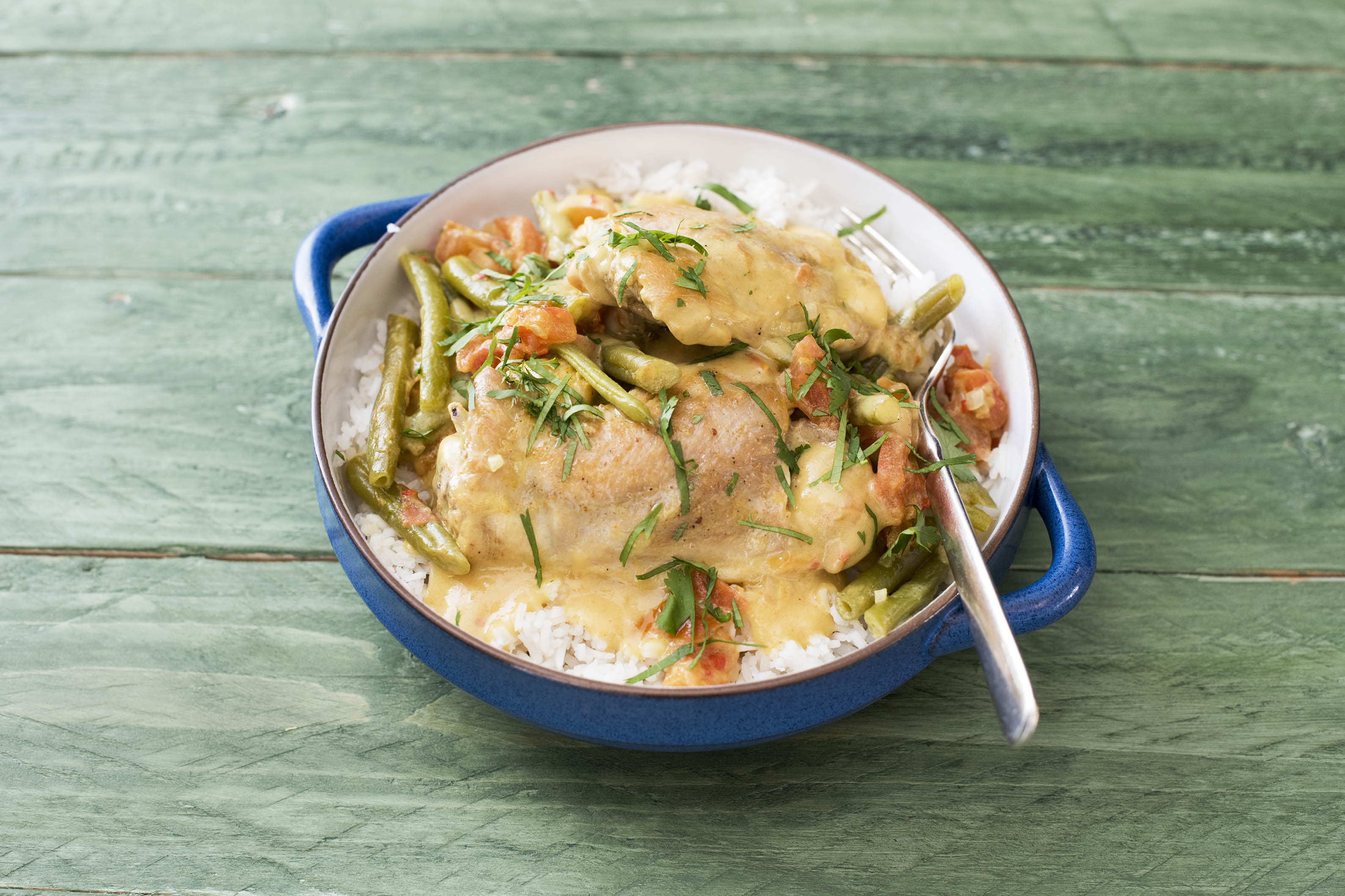 PouletPfanne „Garam Masala“ mit Bohnen Rezept HelloFresh