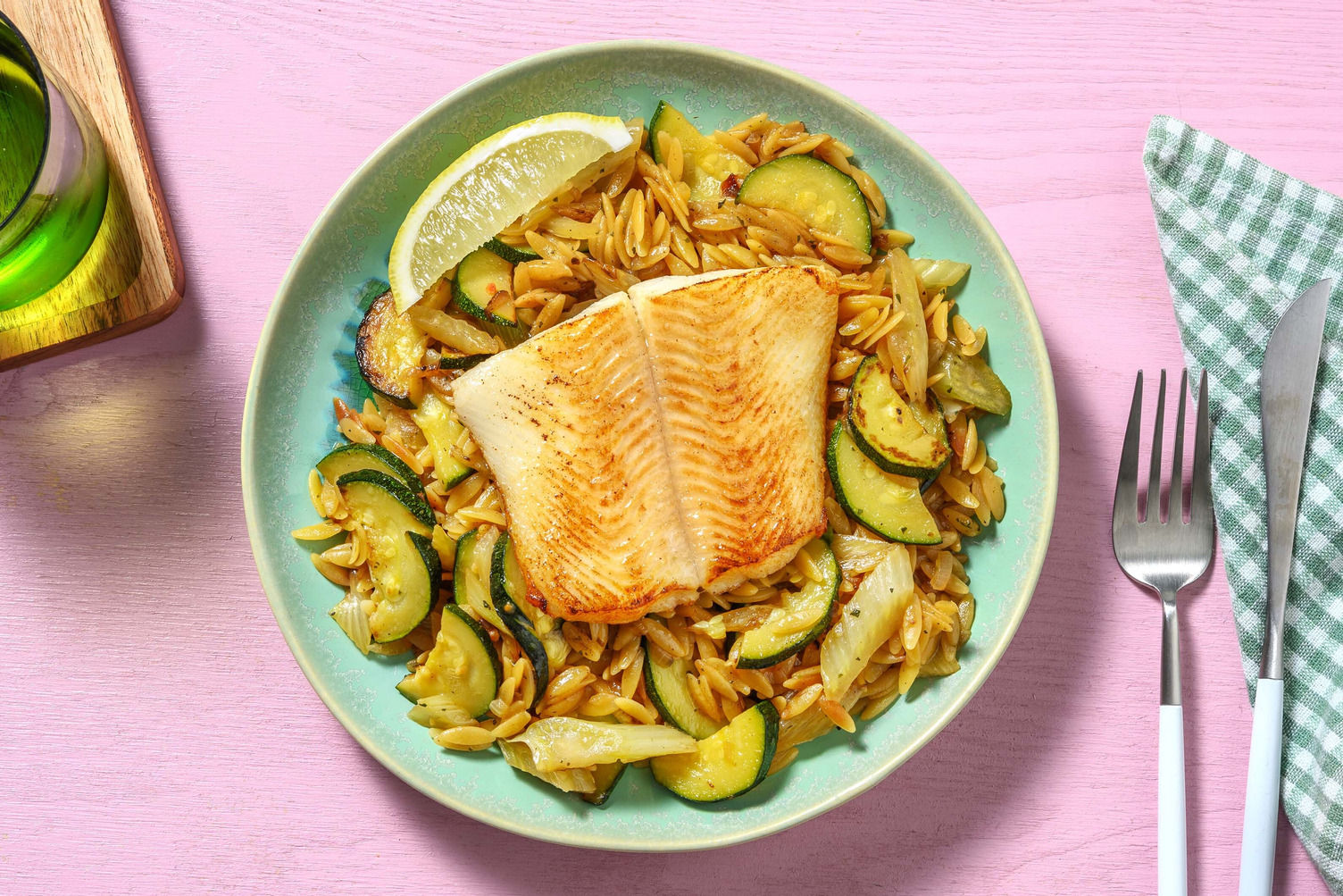 Lomfilet met risotto van orzo Recept HelloFresh