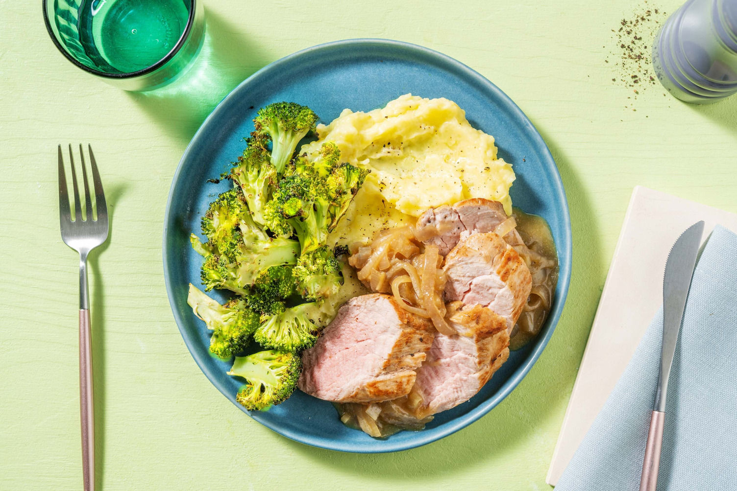 Roasted Pork Tenderloin and Shallot Gravy Recipe HelloFresh