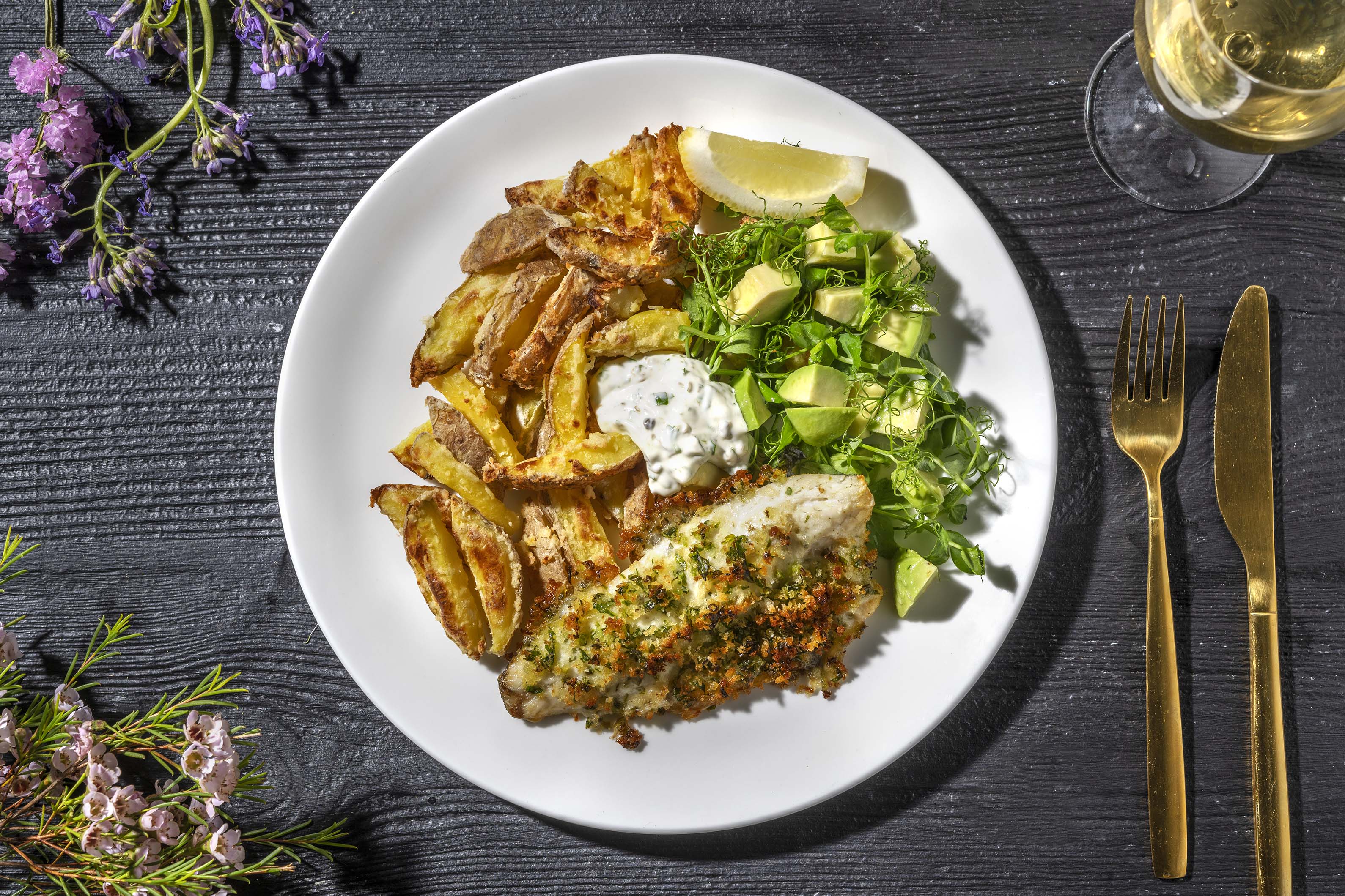 Fish and Twice-Cooked Chips Recipe | HelloFresh