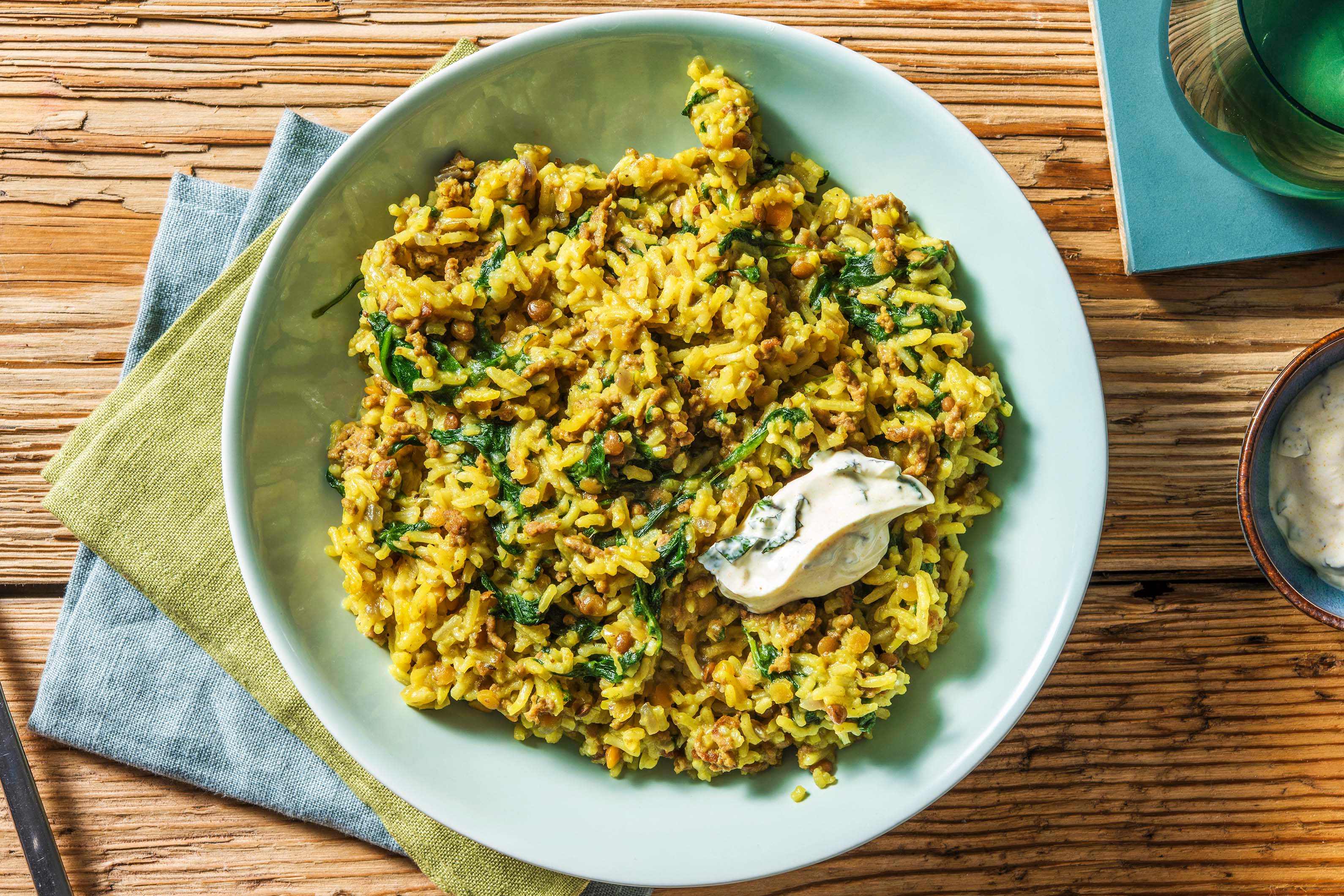 Lamb Pilaf with Spinach Recipe HelloFresh