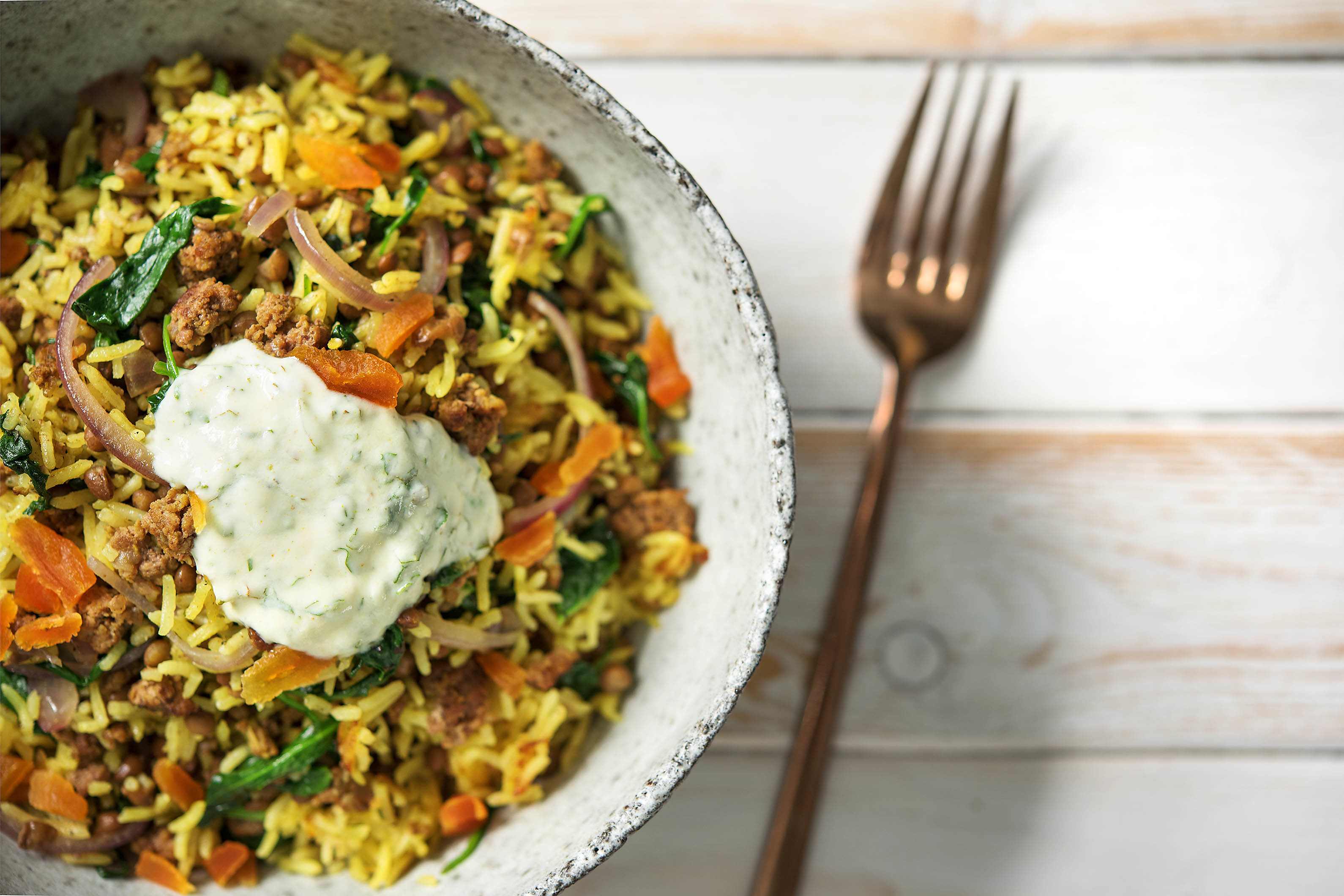 Fragrant Lamb Pilaf with Spinach, Recipe HelloFresh