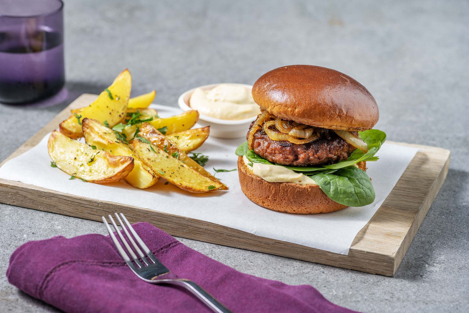 French Onion Veggie Burgers Recipe HelloFresh