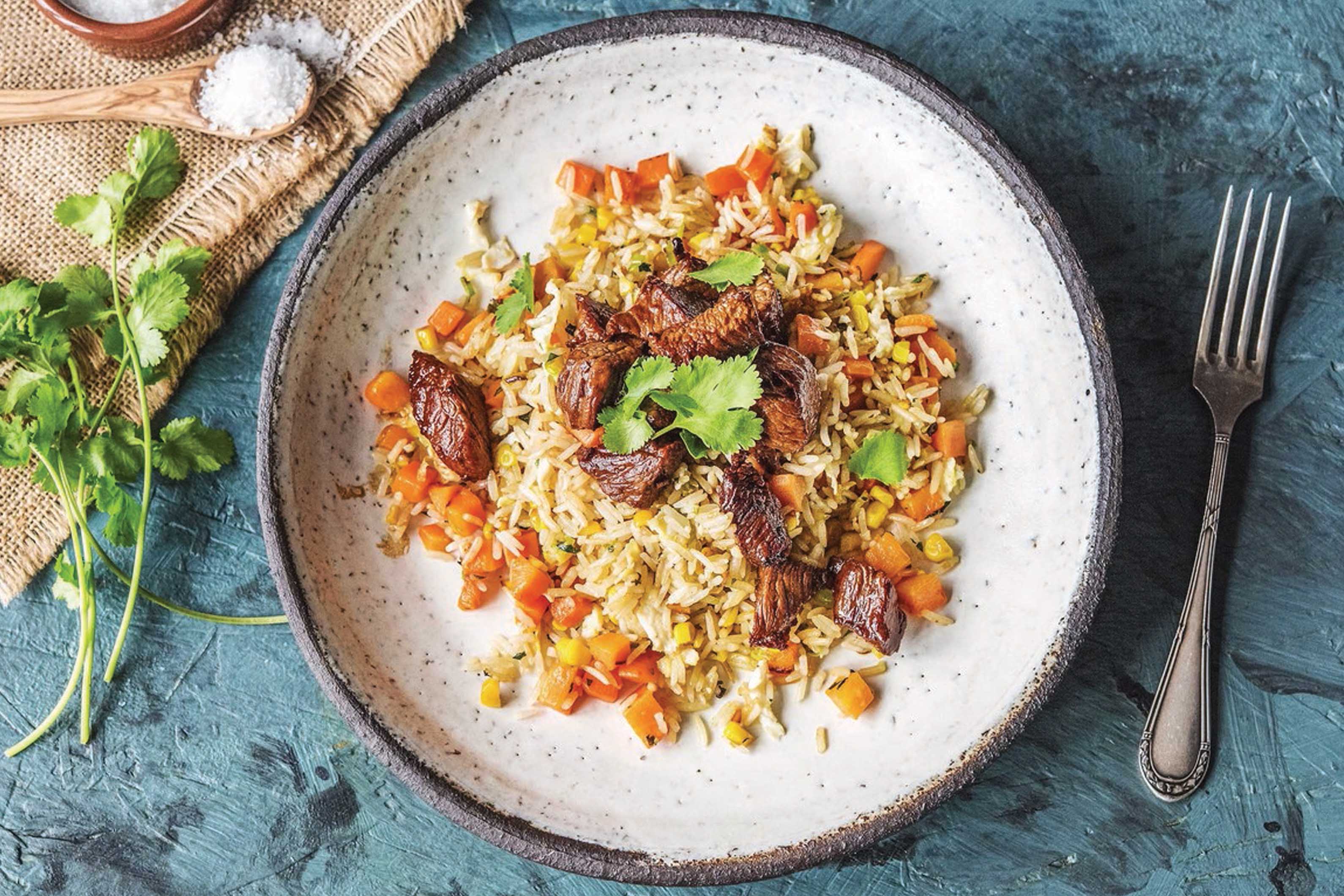 Fried Rice with HoneySoy Ginger Beef Recipe HelloFresh