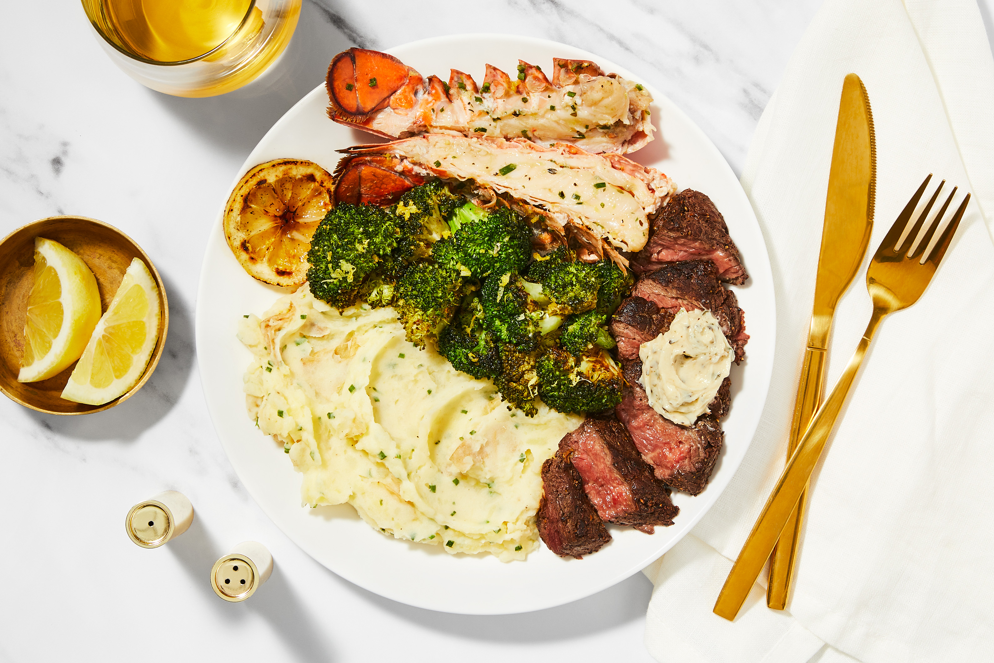 Dairy Free Seared Steak with Garlic Herb Butter - The Salty Cooker