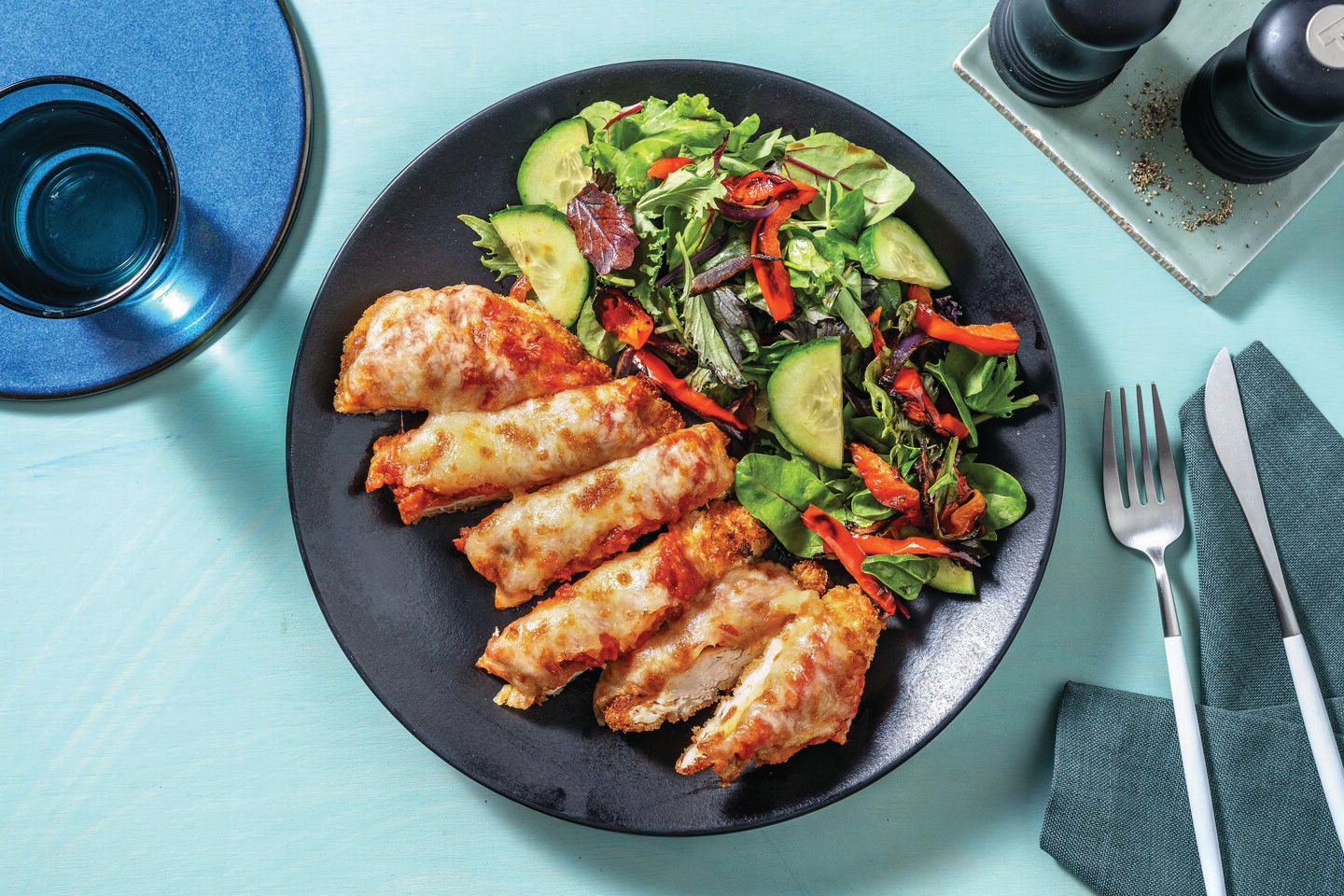 Garlic & Herb Crumbed Chicken Parmigiana Recipe HelloFresh