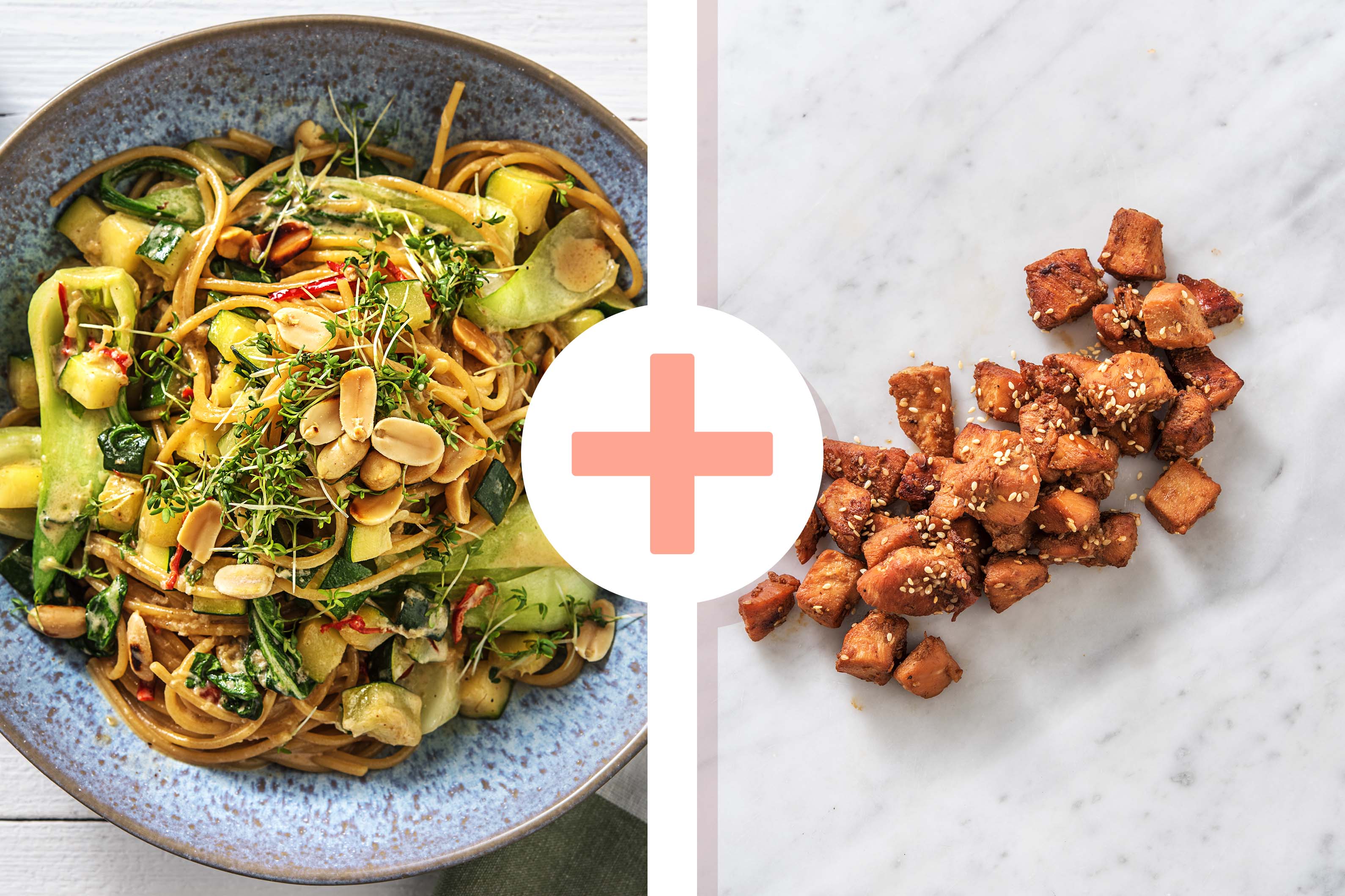 Gemüse-Nudel-Topf mit glasierter Hähnchenbrust Rezept | HelloFresh