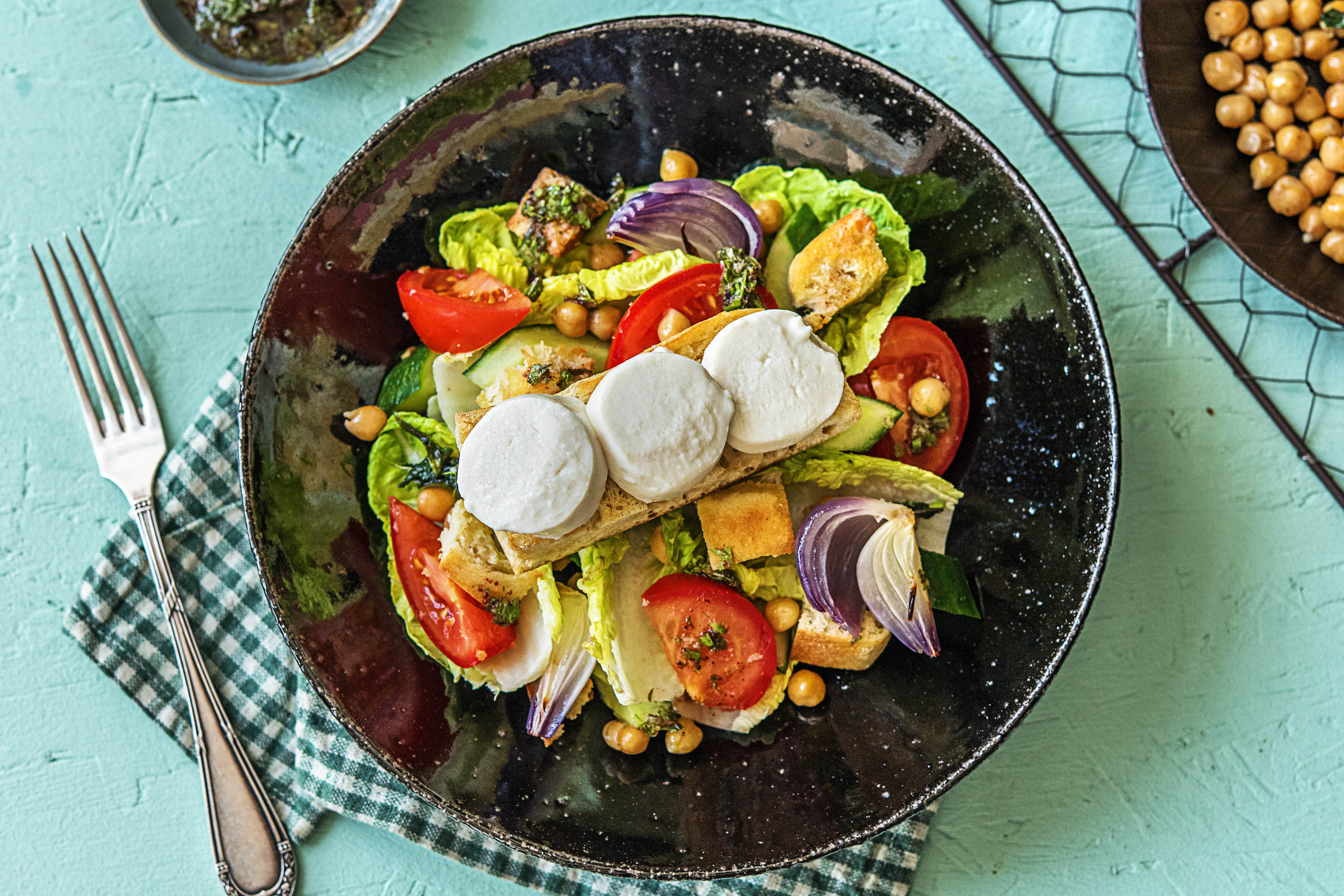 Fattoush Salad with Goats Cheese Recipe HelloFresh