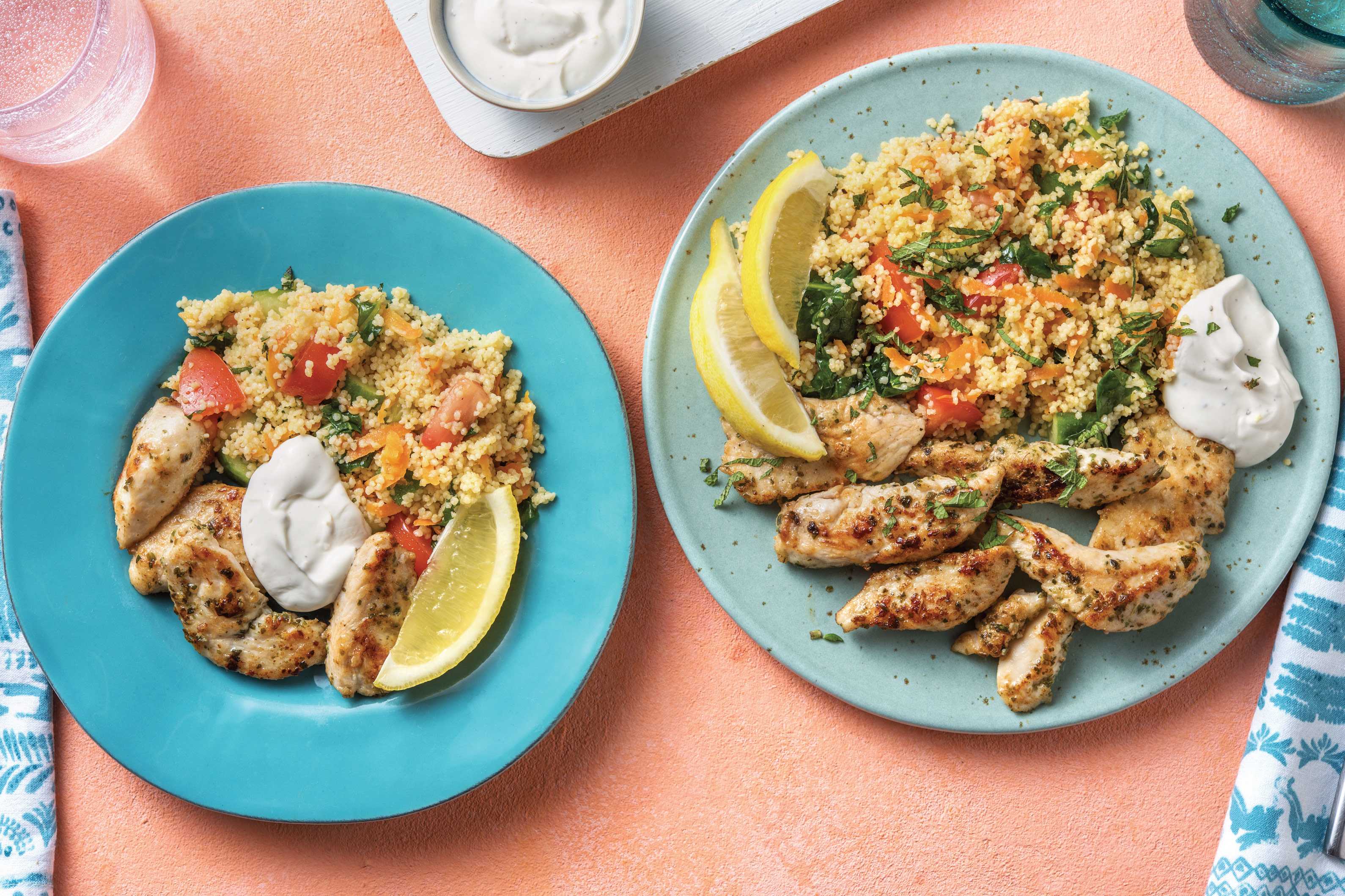 Garlic & Herb Chicken & Veggie Couscous Recipe HelloFresh