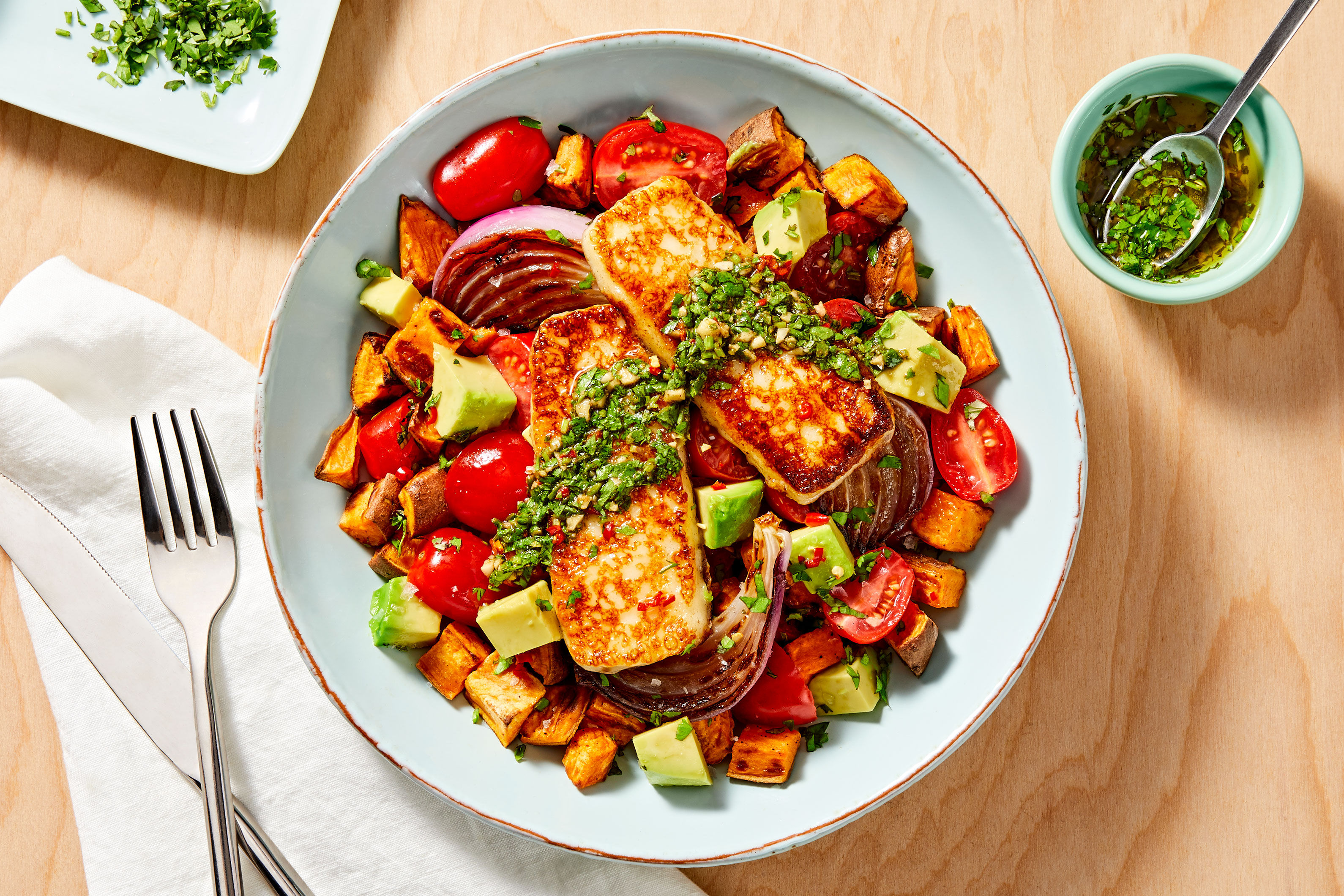 Za’atar Grilling Cheese with Veggies Recipe HelloFresh