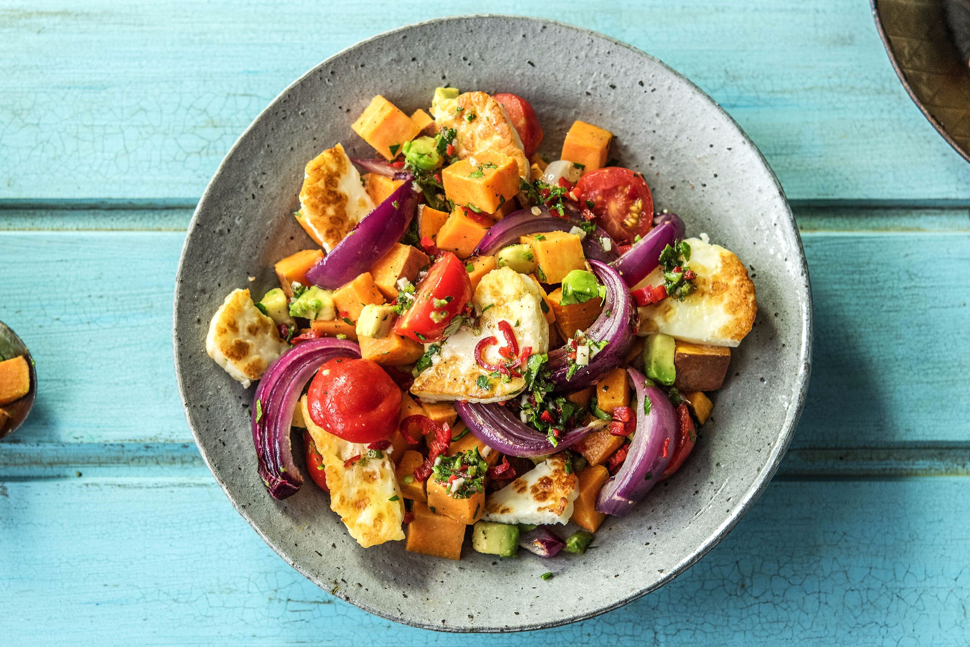 Grilled Cheese and Veggie Jumble Recipe HelloFresh