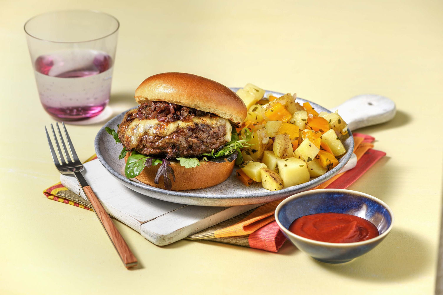 Hamburgers au fromage et à la côte de bœuf Recette HelloFresh