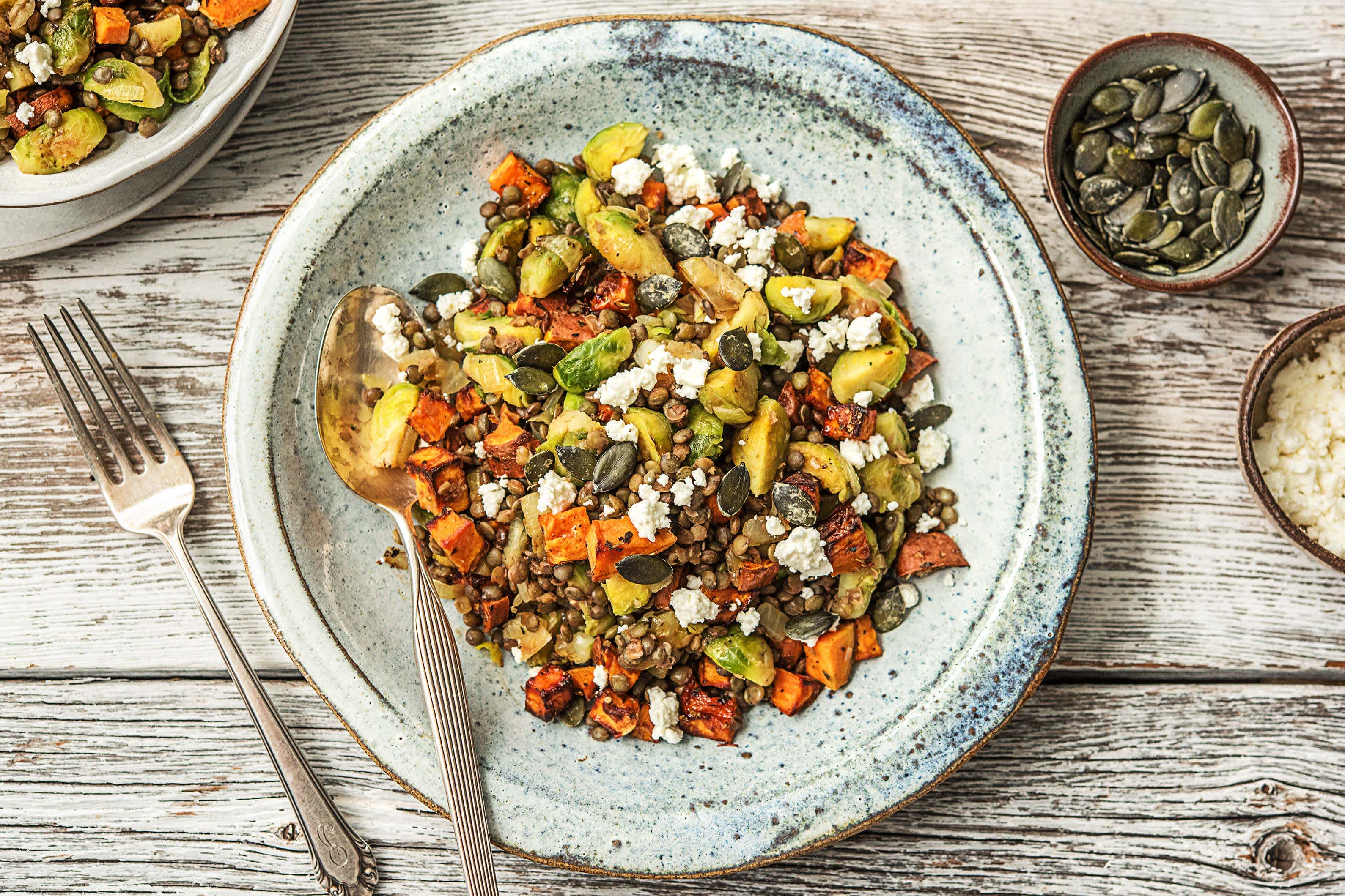 Lentil Salad with Roasted Sweet Potato Recipe HelloFresh