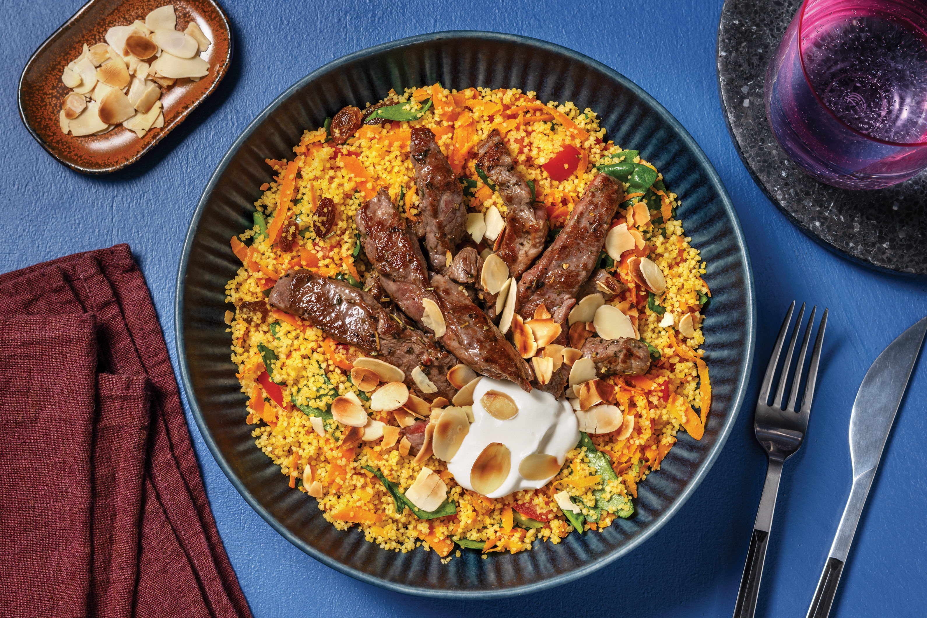 Herby Beef & Jewelled Couscous Recipe HelloFresh