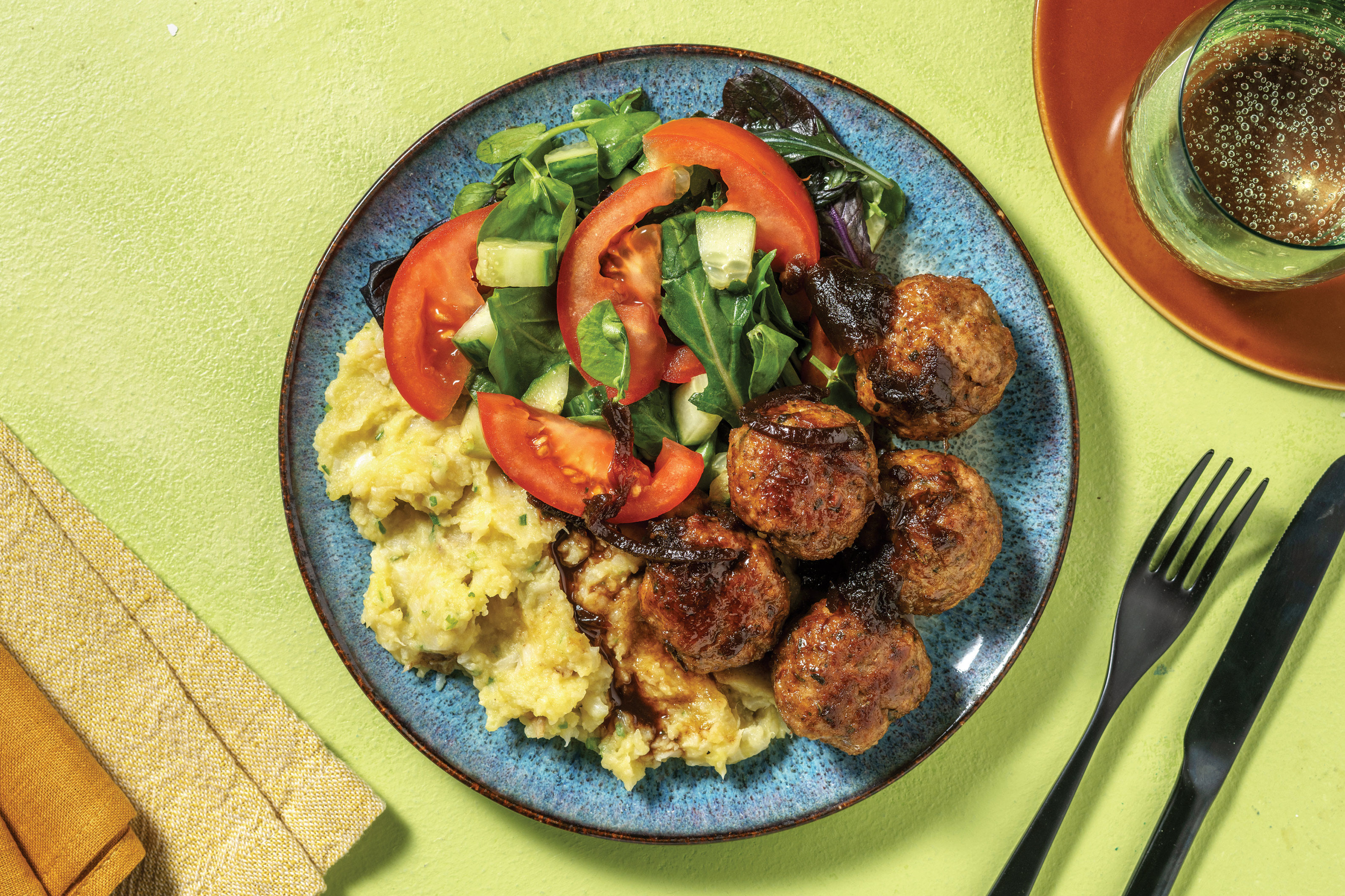 BBQ Beef & Pork Meatballs Recipe HelloFresh