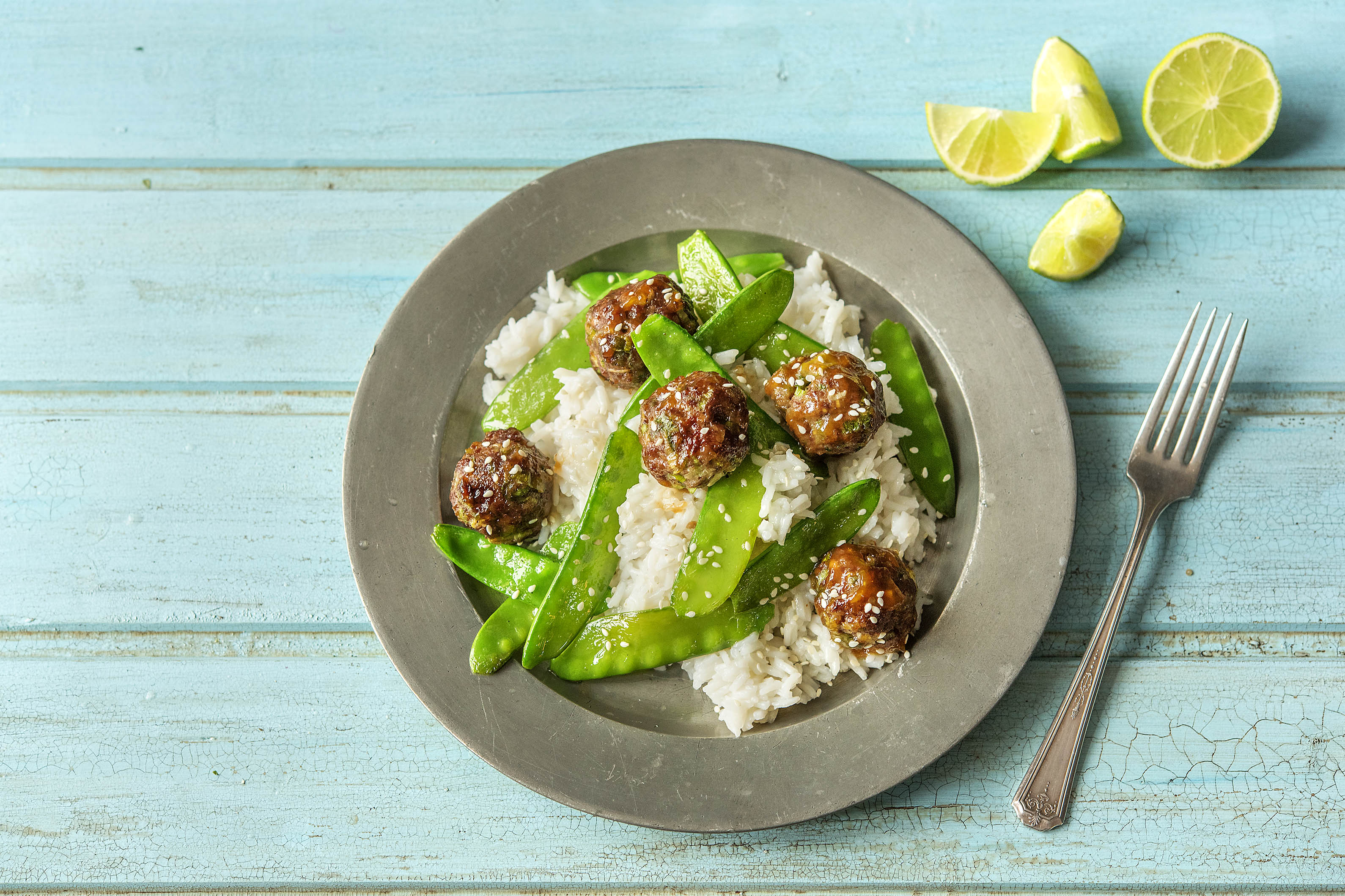 HoisinGlazed Meatballs Recipe HelloFresh