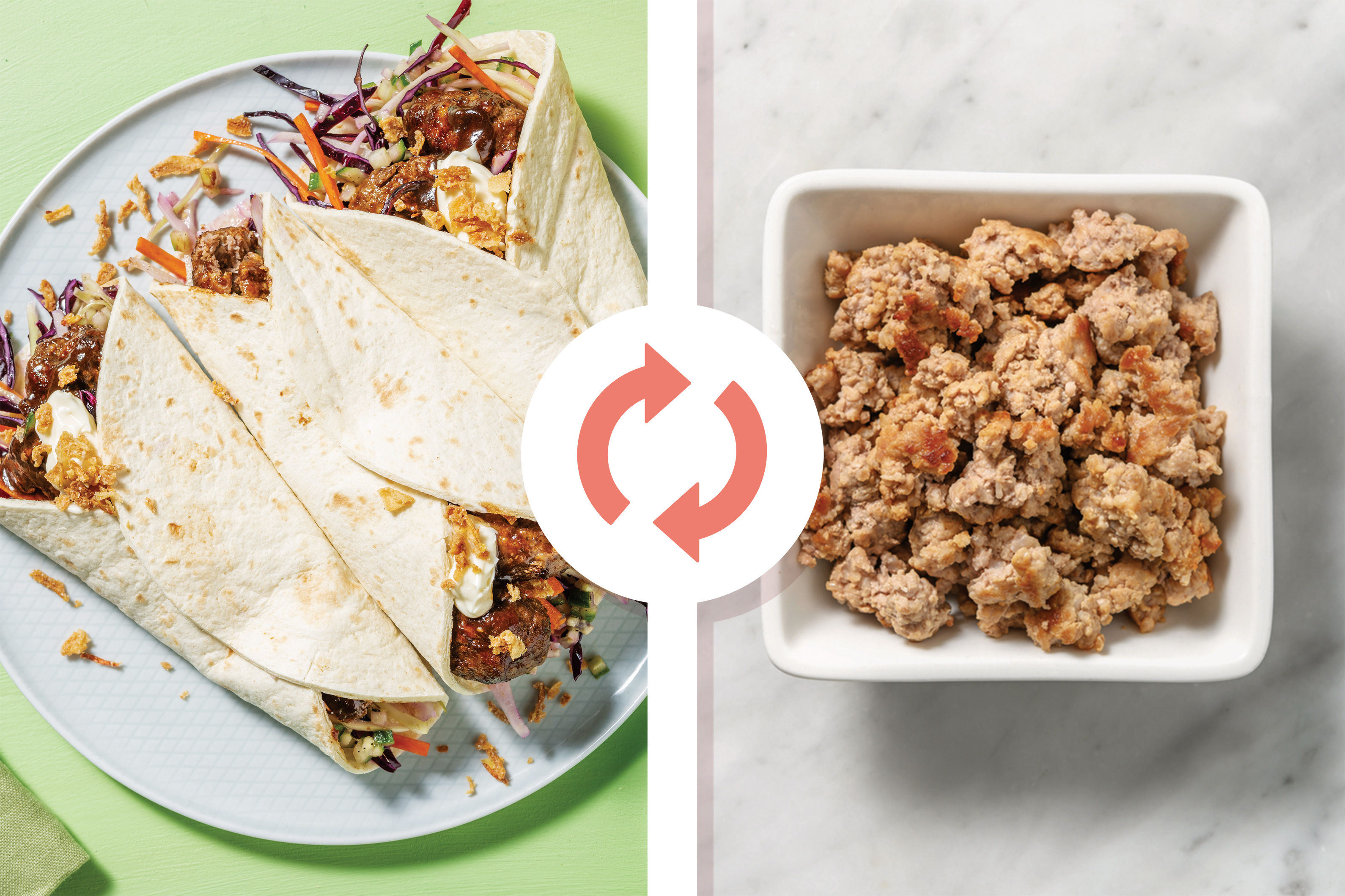 Hoisin Pork Meatball Tacos Recipe HelloFresh