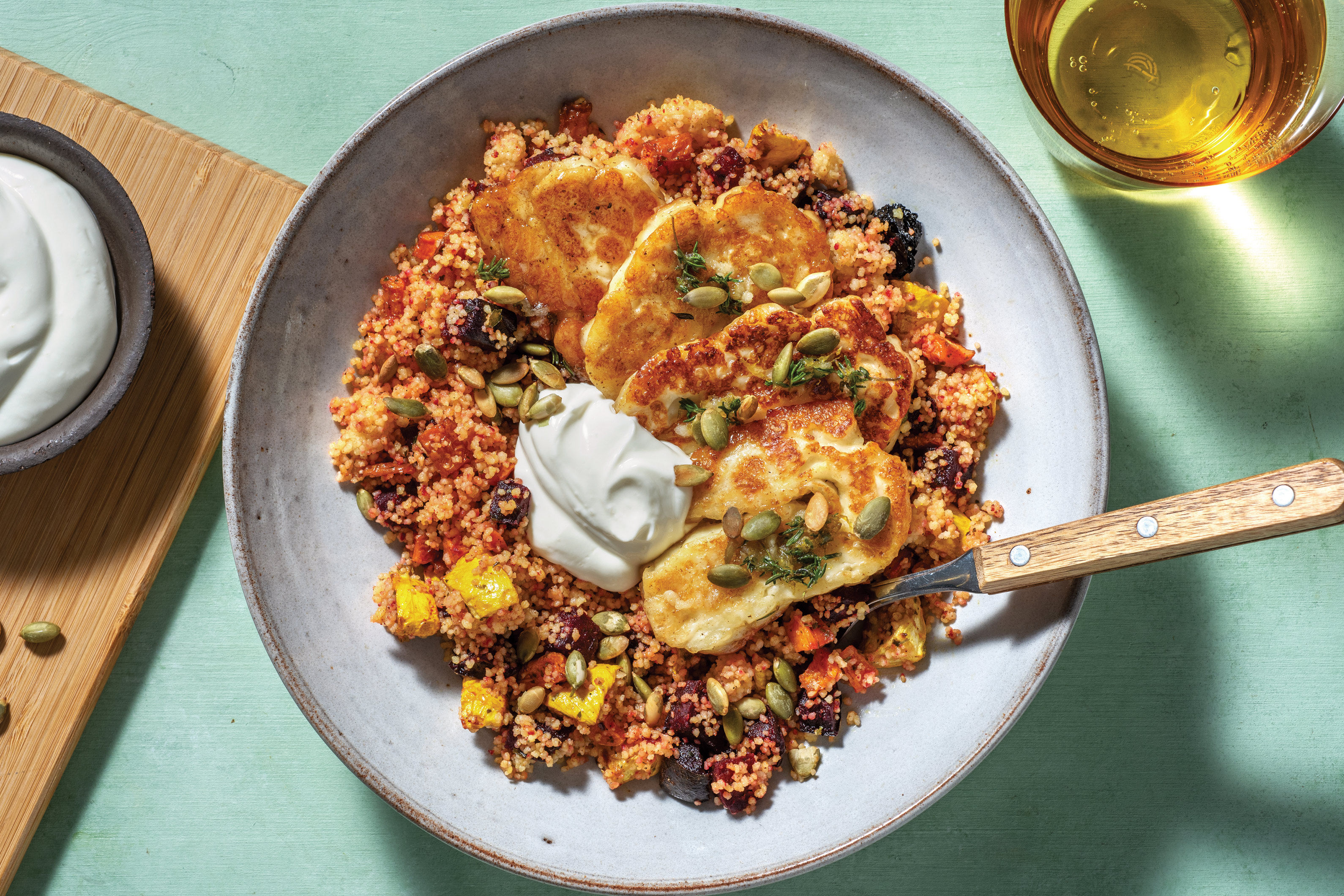 Honey & ThymeGlazed Haloumi Recipe HelloFresh