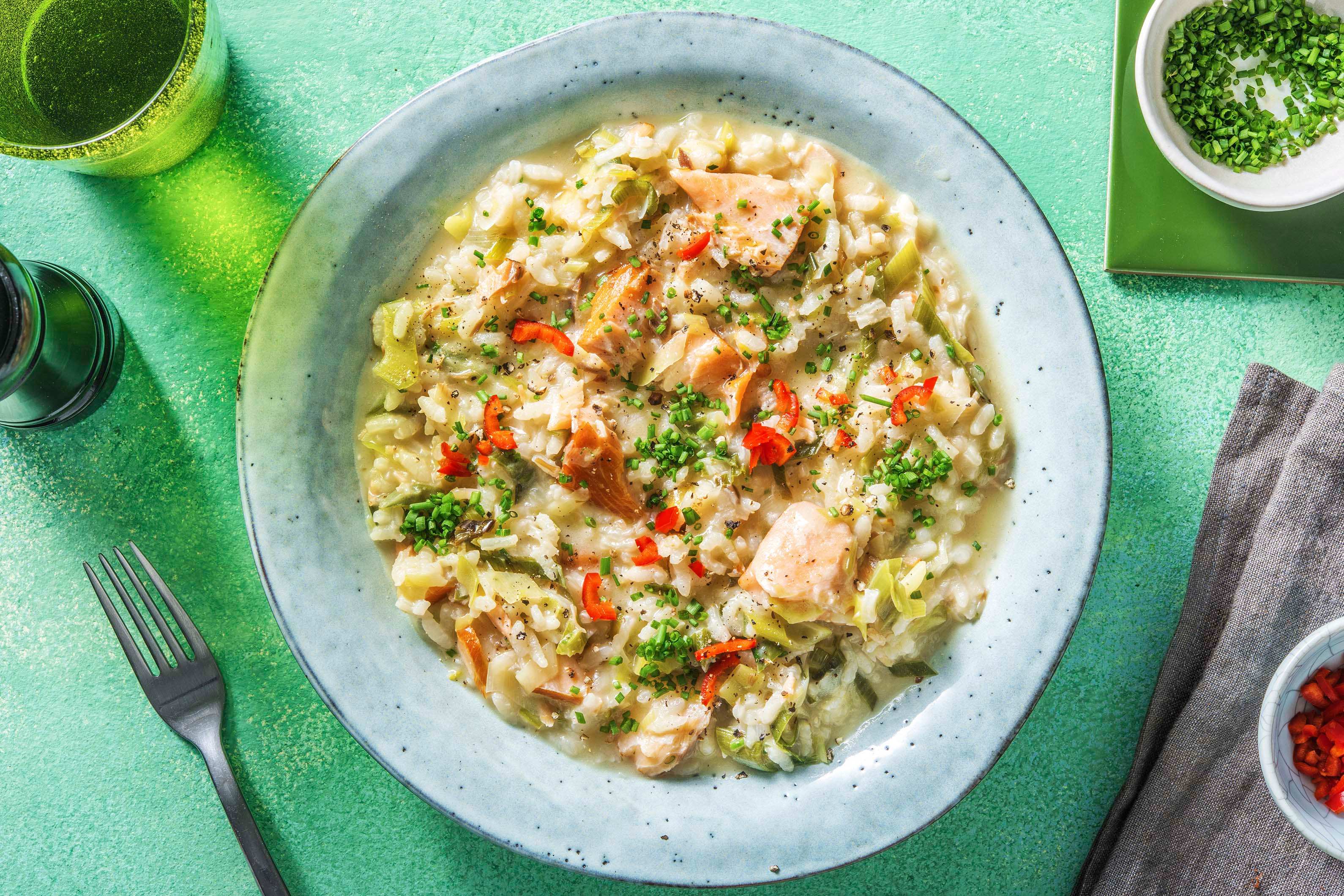 Hot Smoked Salmon Risotto Recipe HelloFresh