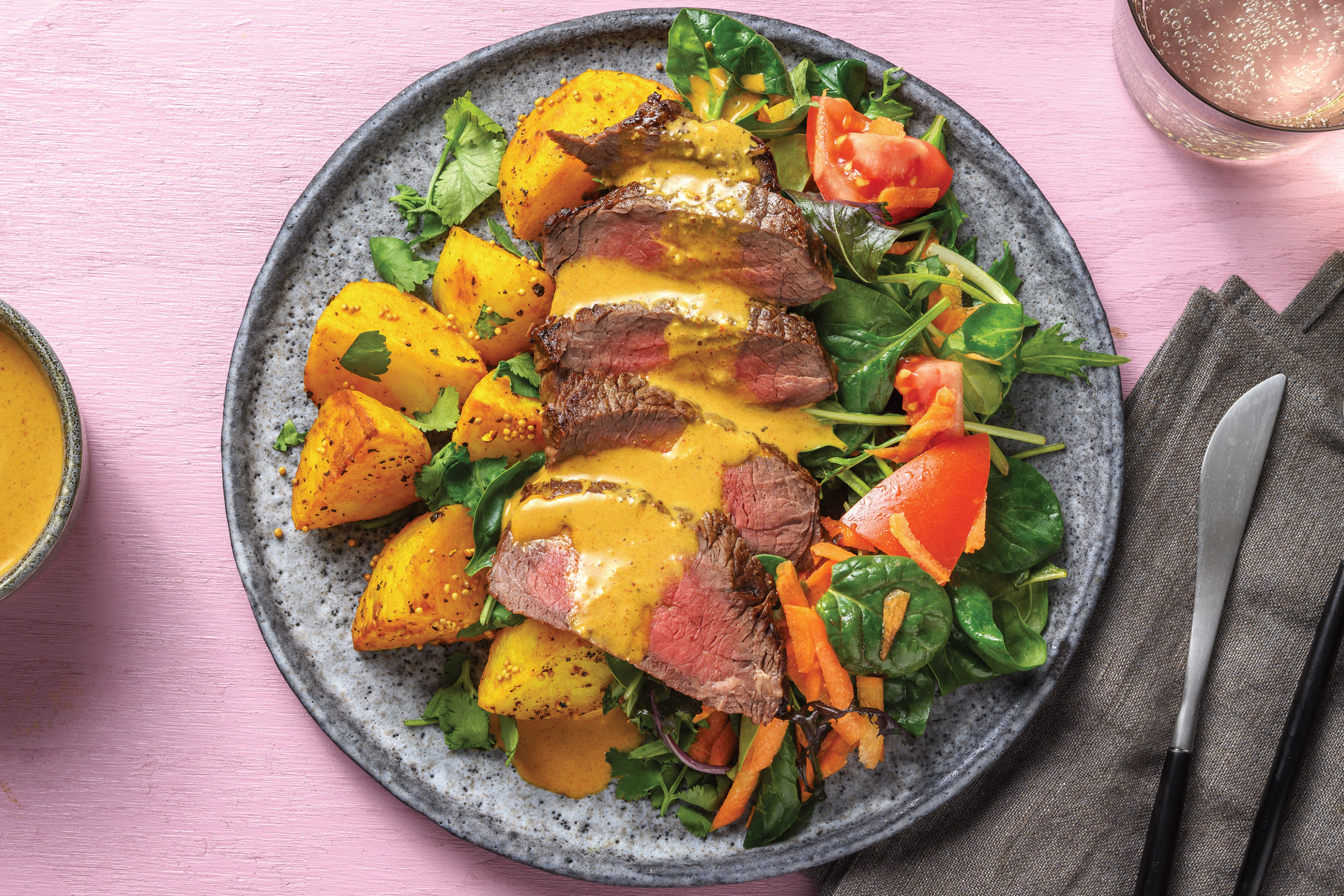 Indian Steak & Mumbai Coconut Sauce Recipe HelloFresh