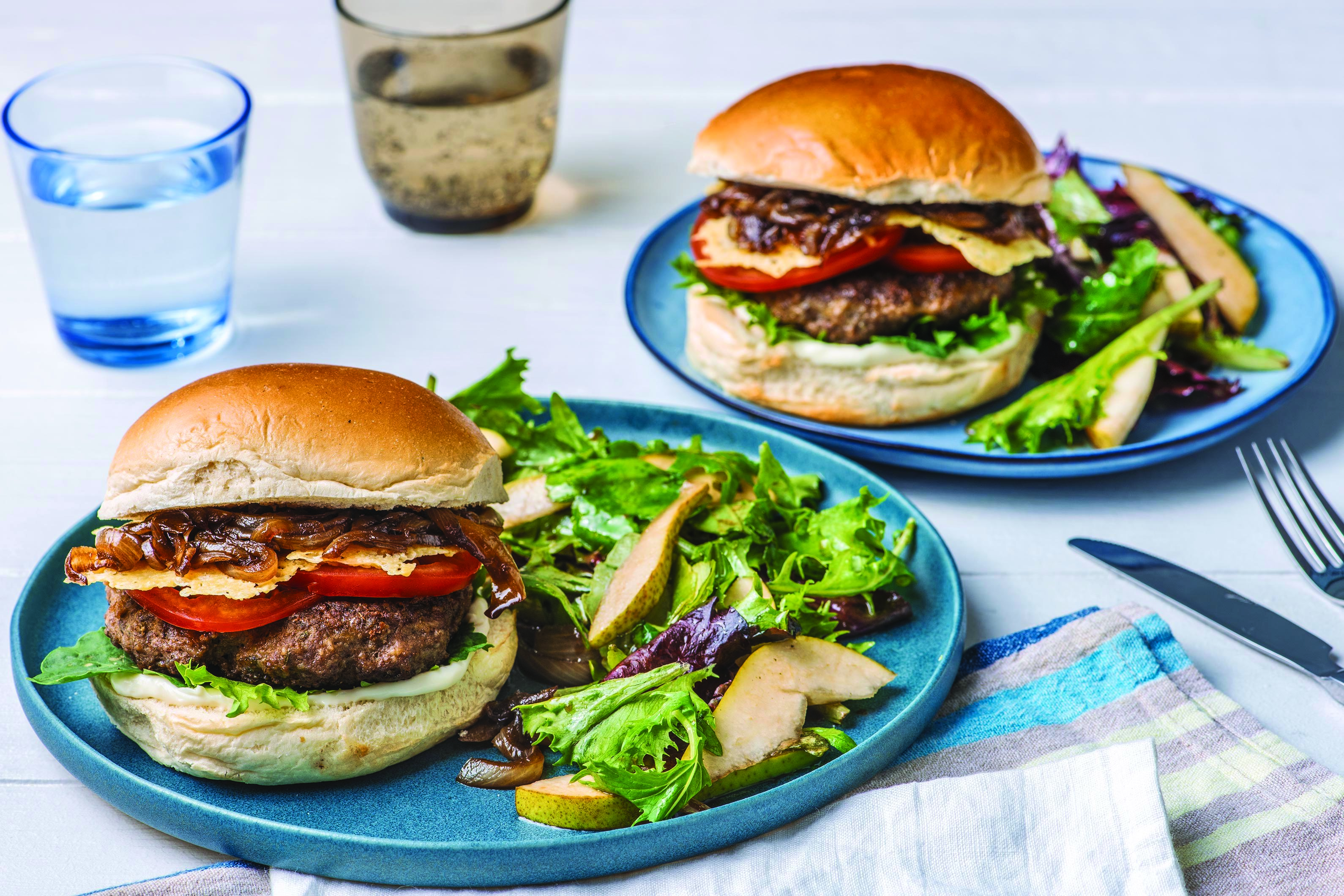 Italian Beef Burger With Crispy Cheddar Recipe 