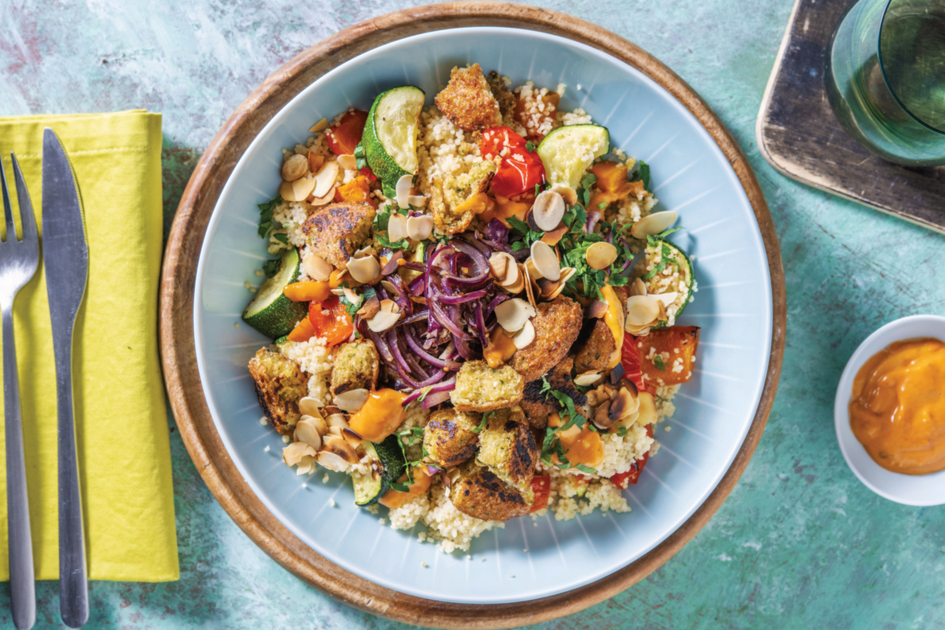 Italian Falafel & Couscous Bowl Recipe HelloFresh