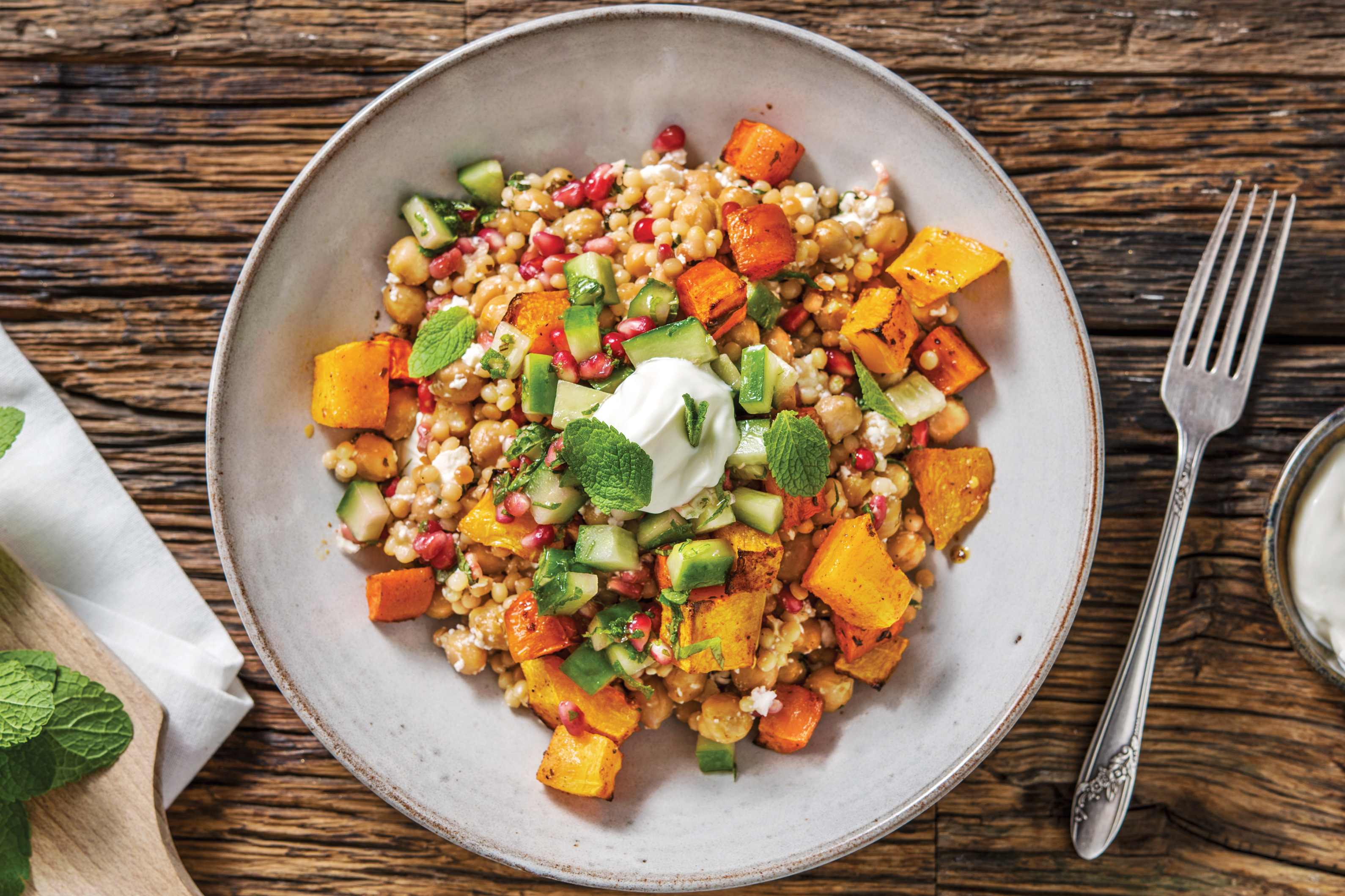Chickpea Couscous Bowl with Chermoula Veggies Recipe HelloFresh