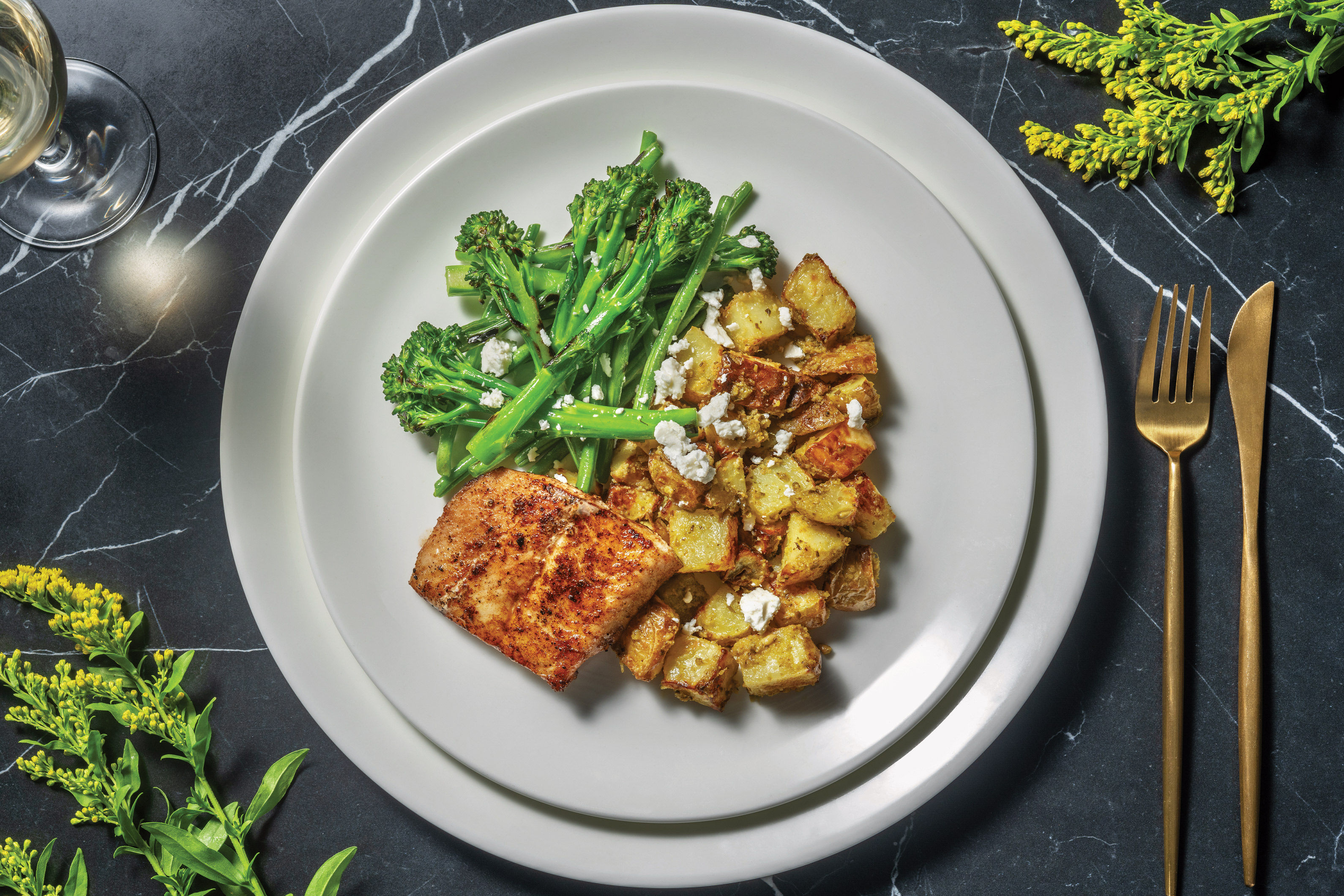 John Dory Fish & Basil Pesto Potatoes Recipe HelloFresh