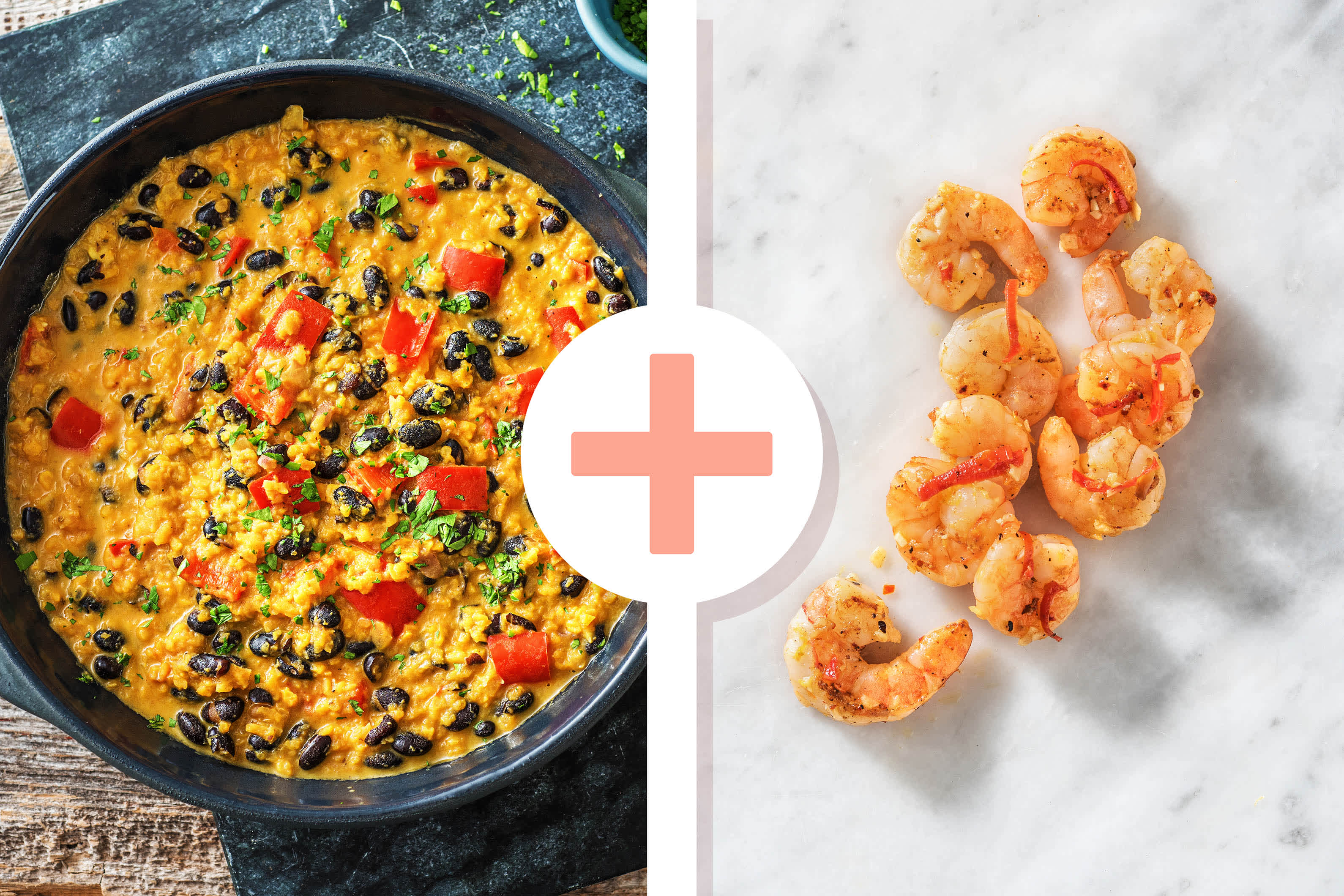 Süßkartoffel-Kokos-Eintopf mit extra Garnelen Rezept | HelloFresh