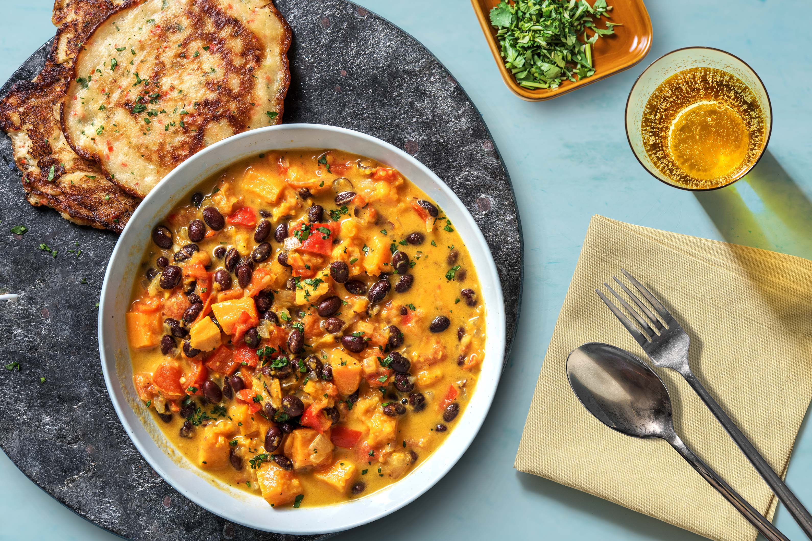 Karibischer Süßkartoffel-Kokos-Eintopf Rezept | HelloFresh