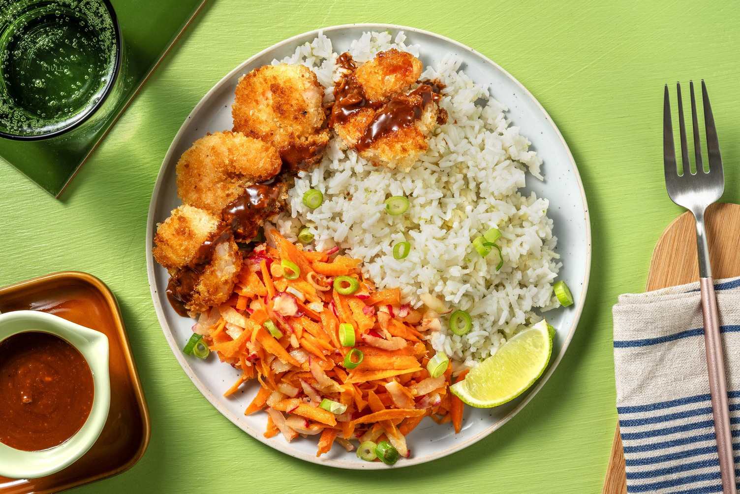 „Katsu“ Bowl! mit panierten Garnelen Rezept | HelloFresh