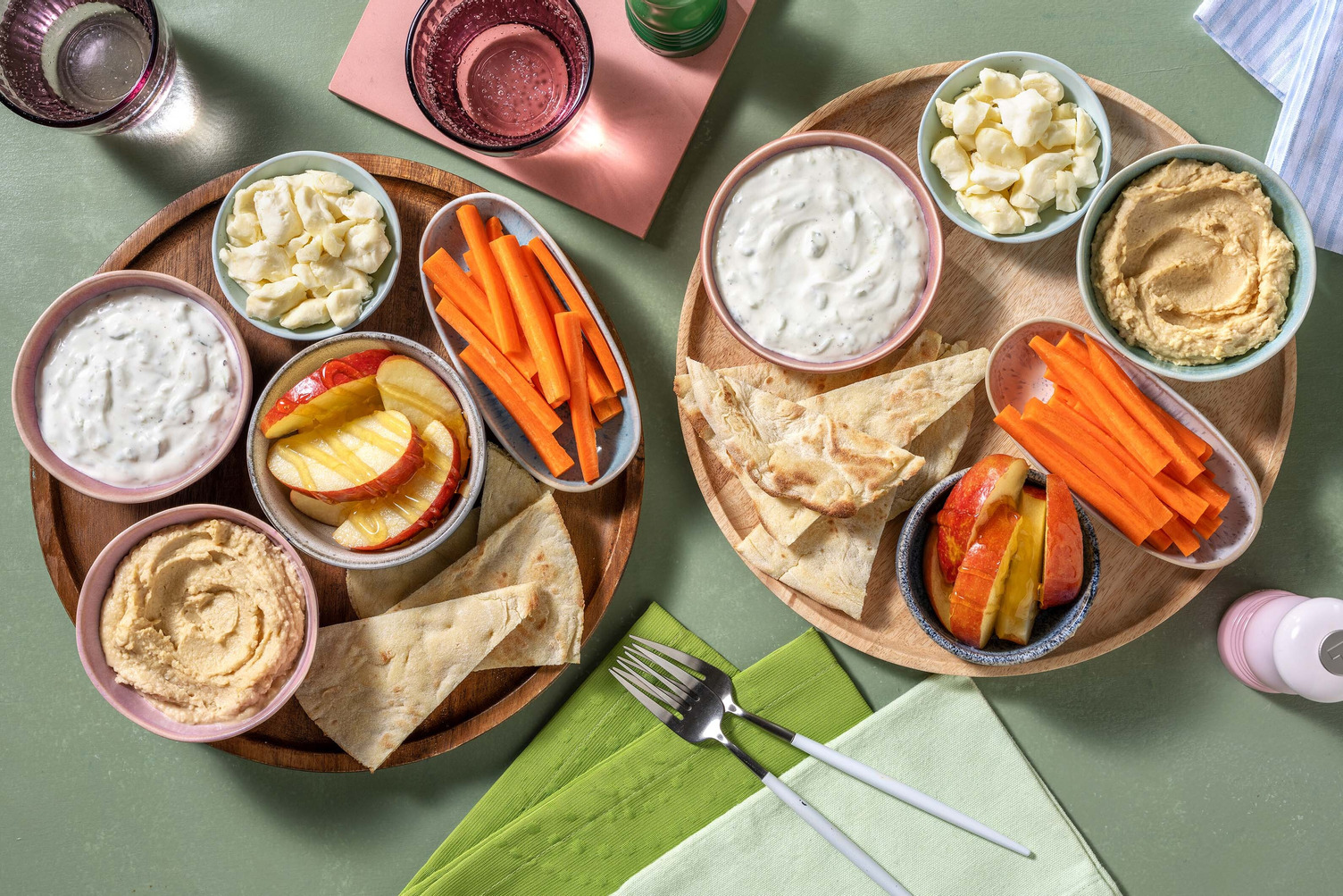 Easy Cheese And Crudité Lunch Recipe 