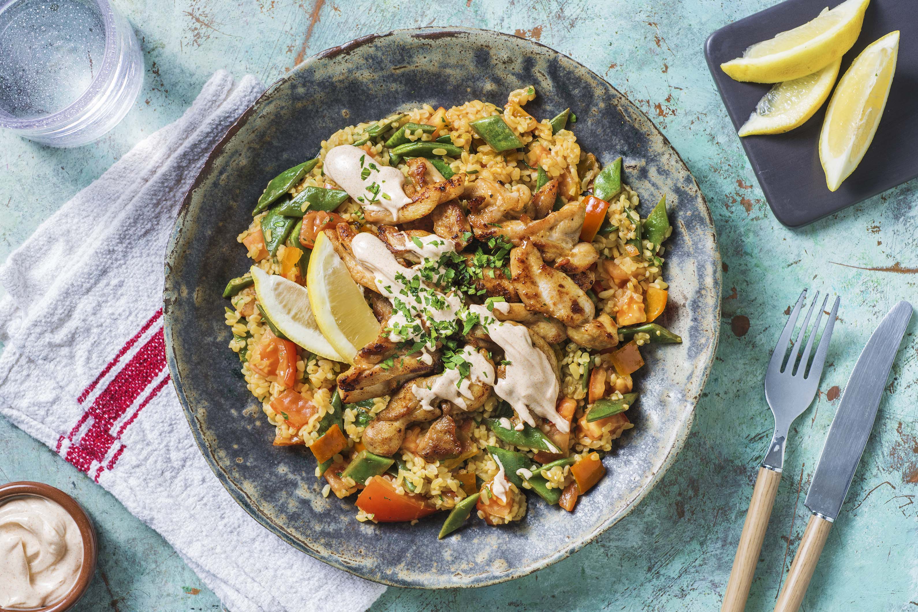 Kipshoarma Met Frisse Tabouleh Recept Hellofresh