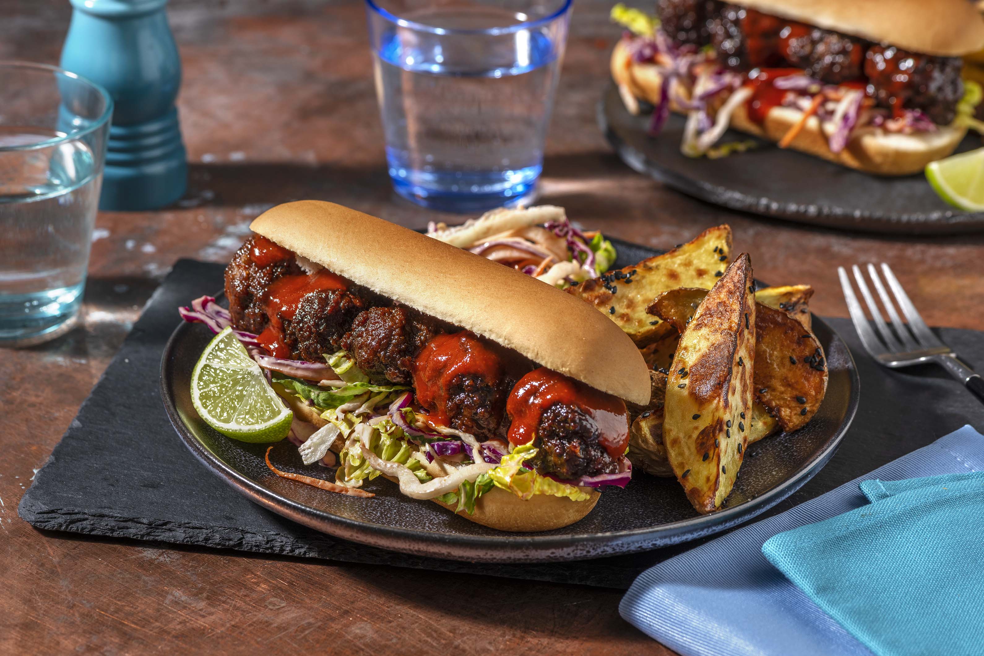 Korean Style Beef Meatball Sub Recipe HelloFresh