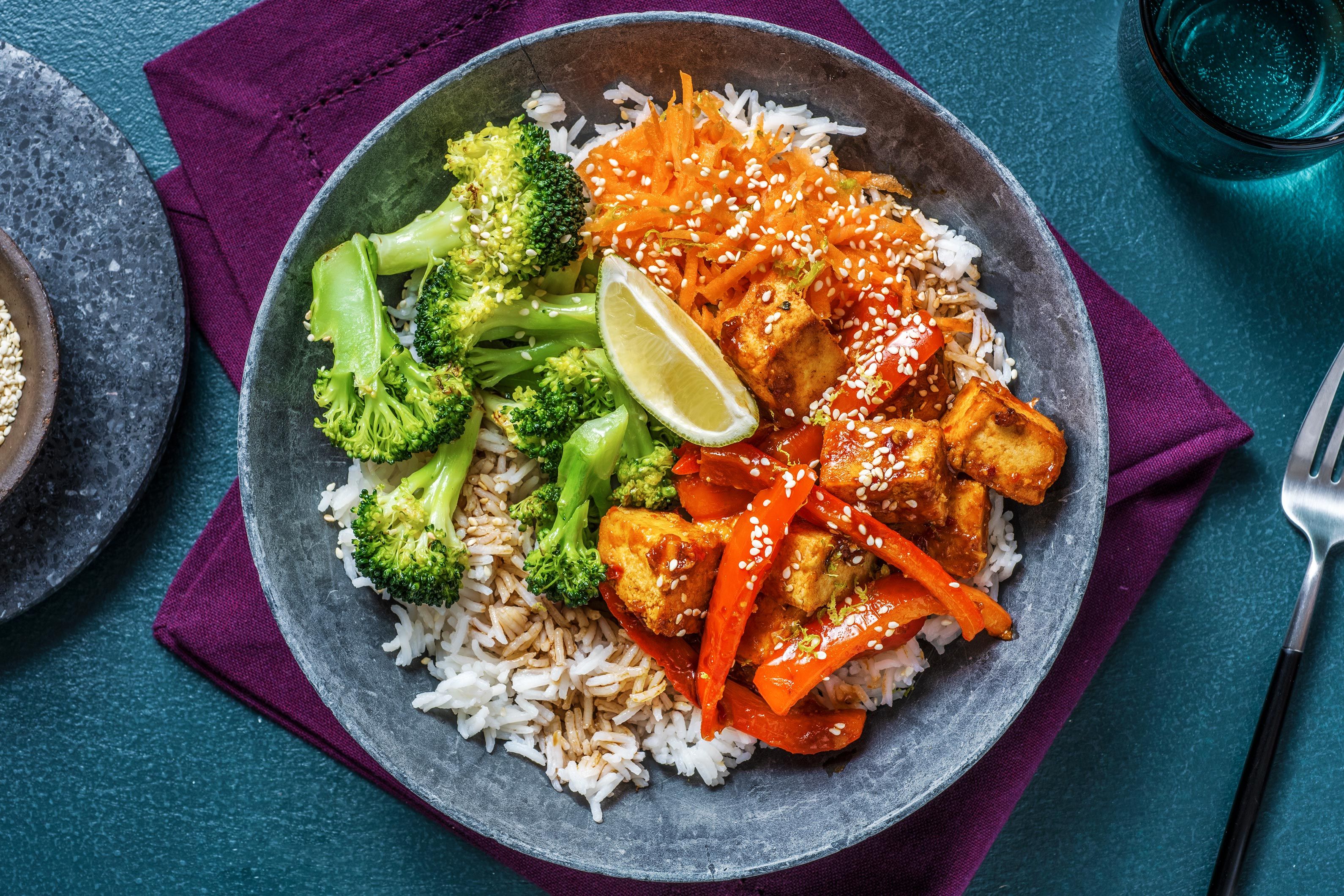 Korean Rice Bowl with Caramelised Tofu Recipe HelloFresh