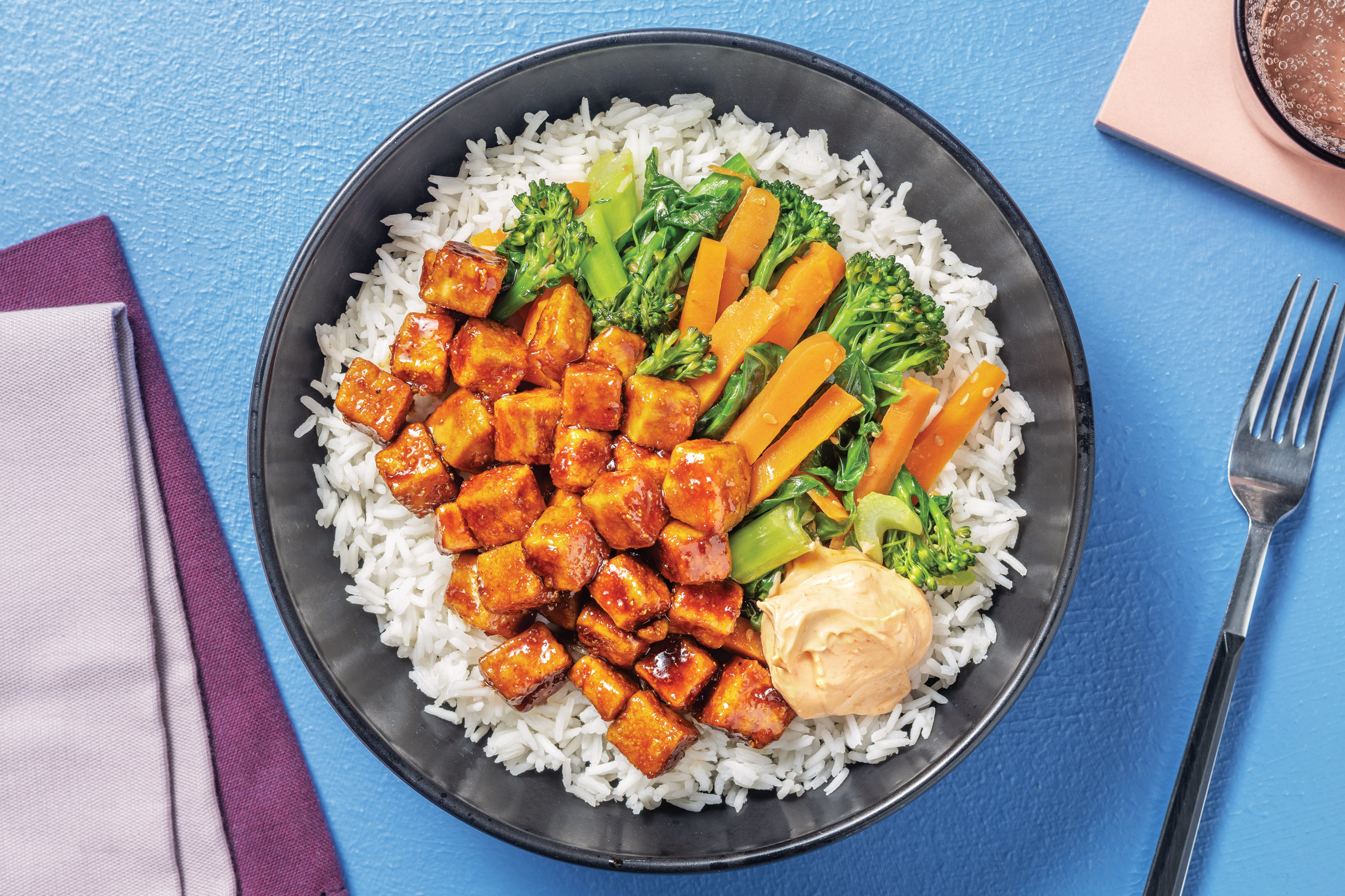 Korean-Style Tofu & Garlic Rice Recipe | HelloFresh