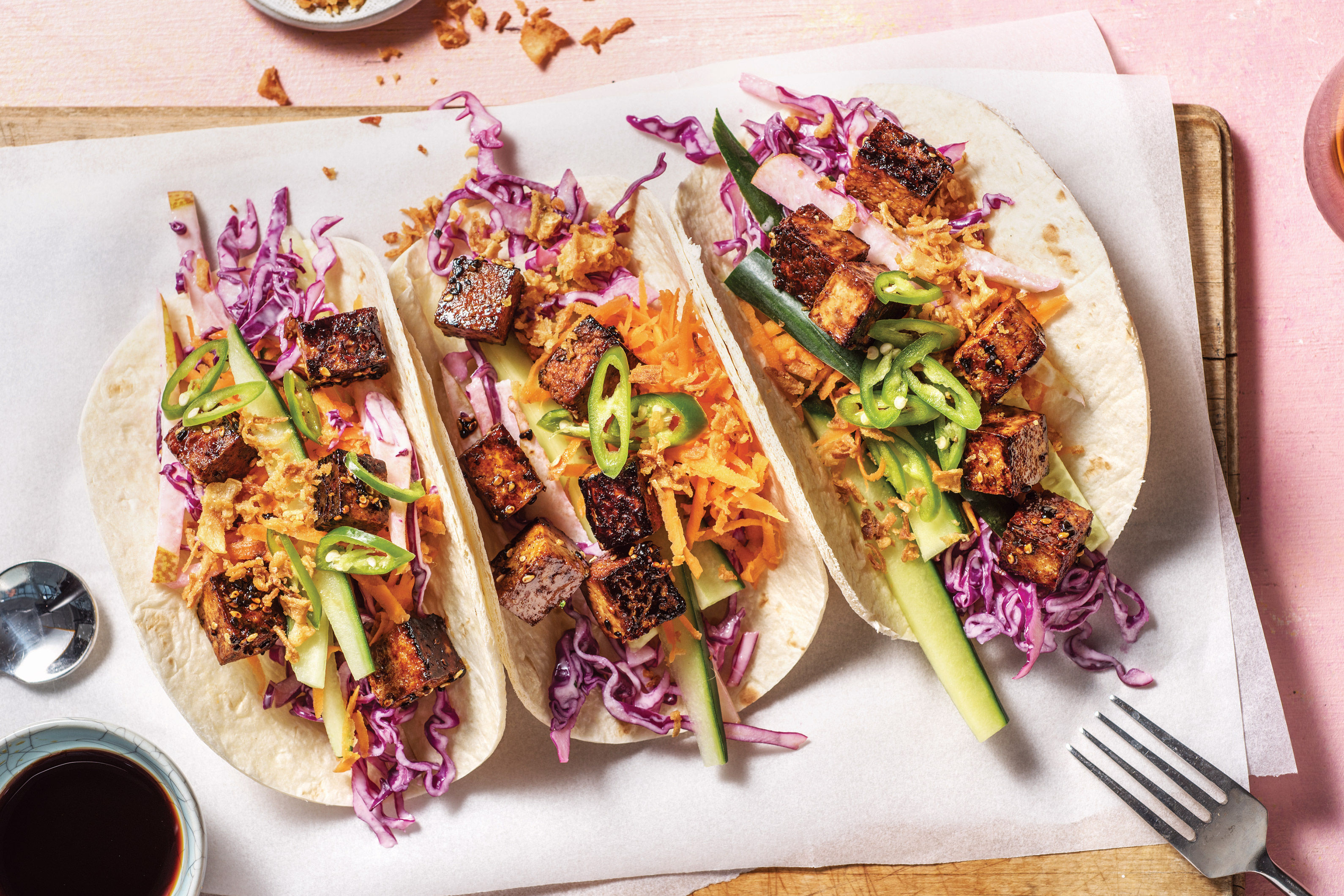 Speedy Korean BBQ Tofu Tacos Recipe HelloFresh